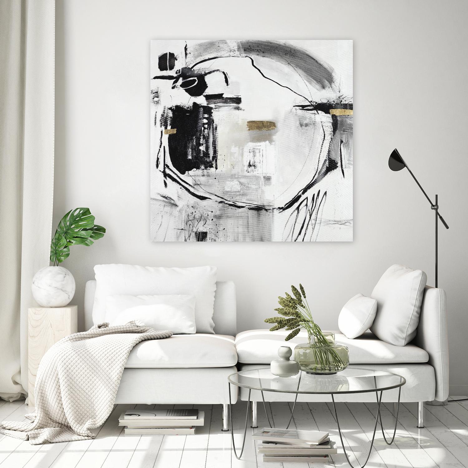 In a Tizzy by Daleno Art on GIANT ART - gold abstract