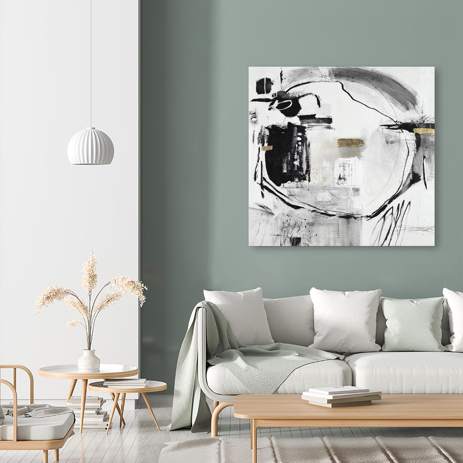 In a Tizzy by Daleno Art on GIANT ART - gold abstract