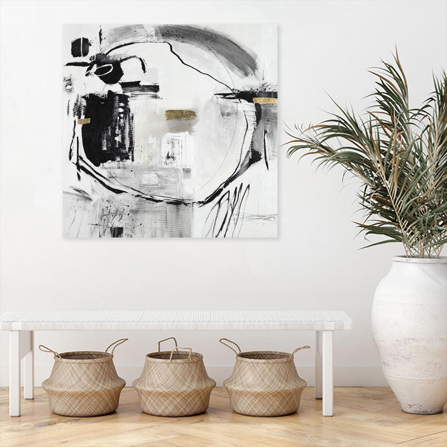 In a Tizzy by Daleno Art on GIANT ART - gold abstract