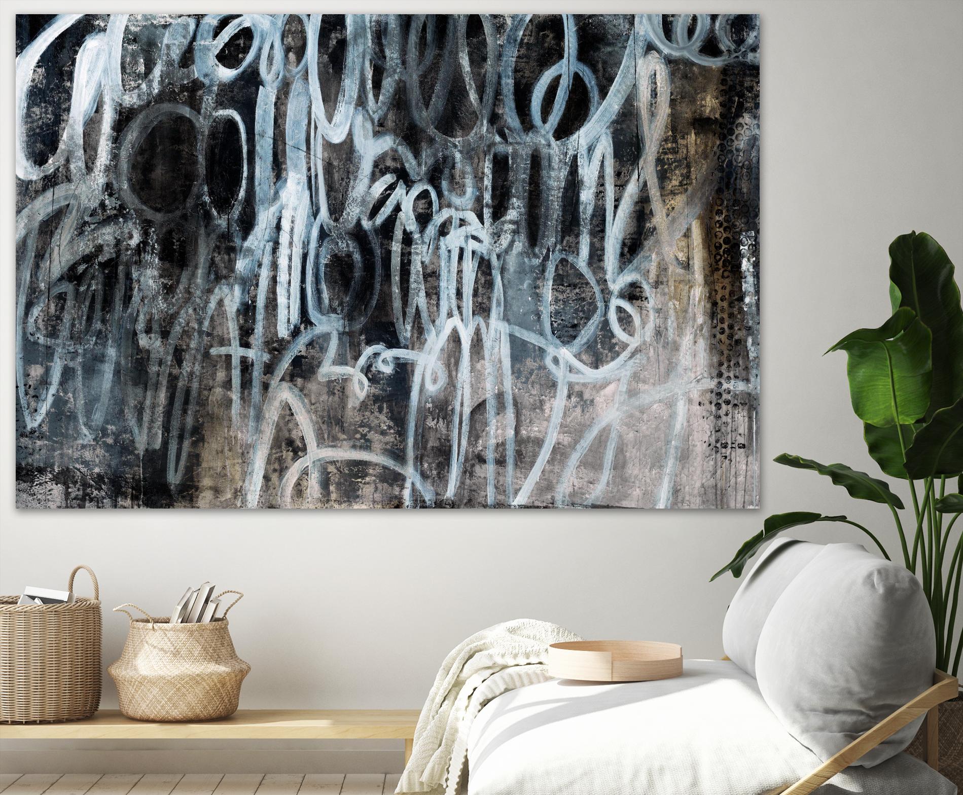 Skip the Small Talk by Daleno Art on GIANT ART - white abstract