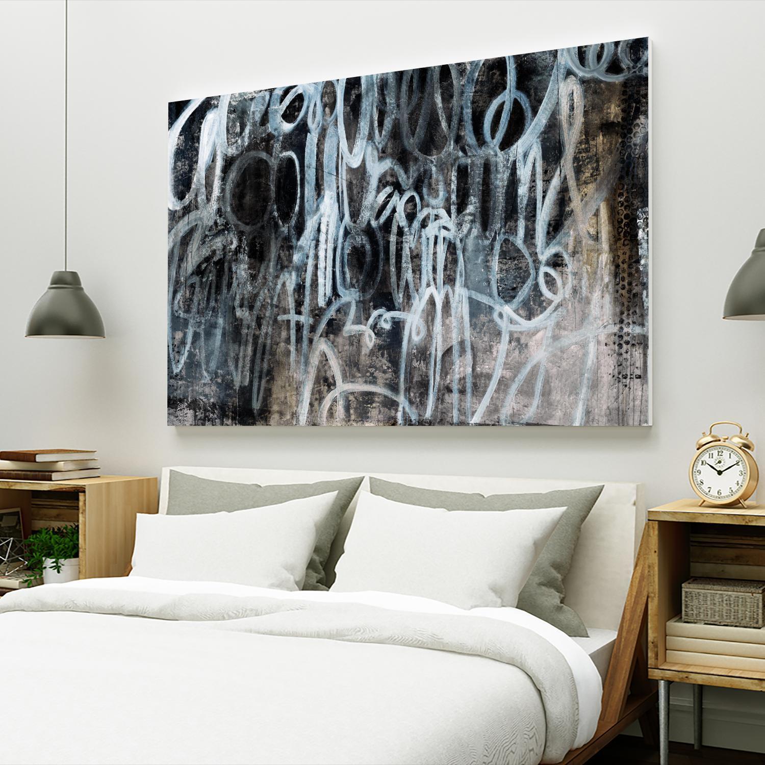 Skip the Small Talk by Daleno Art on GIANT ART - white abstract