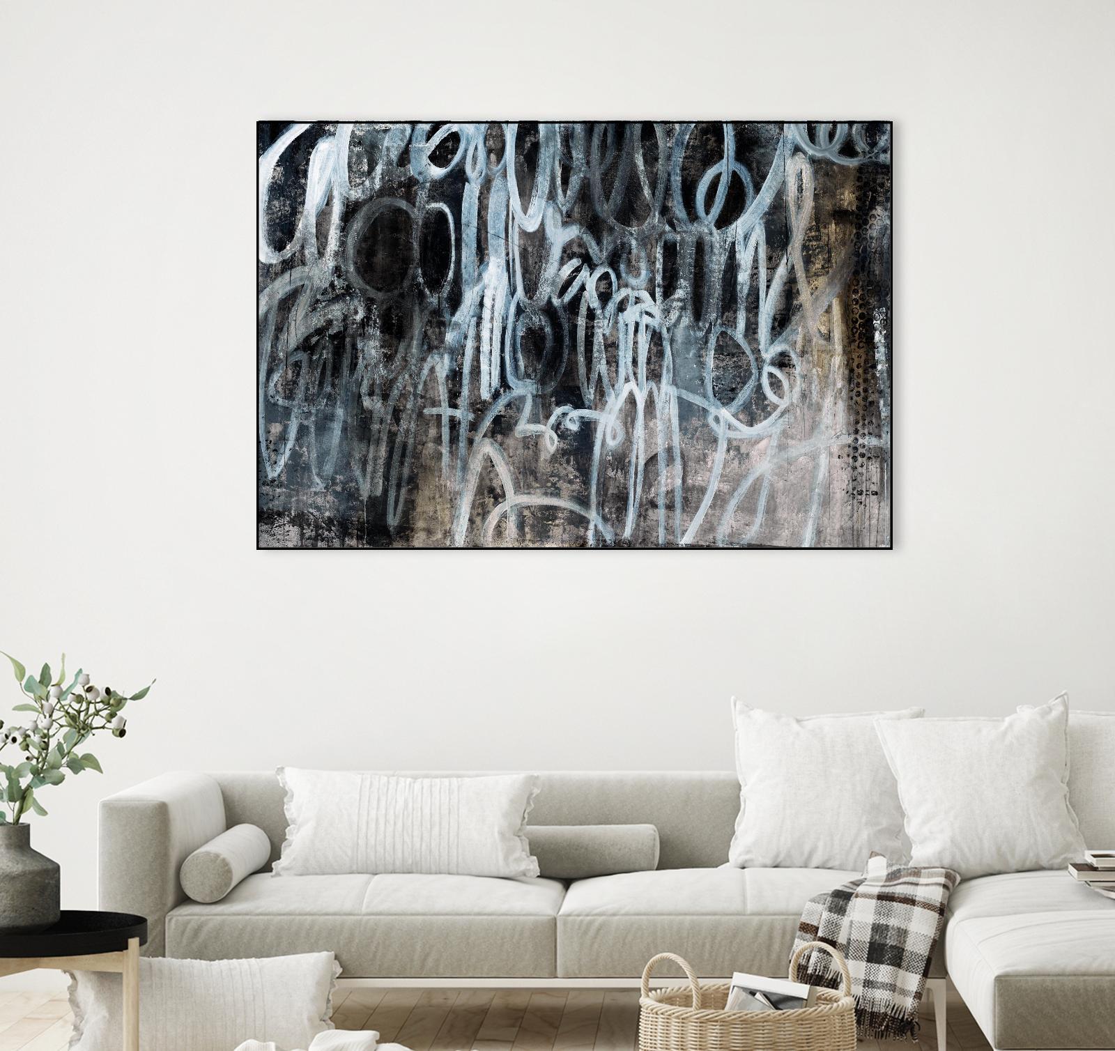Skip the Small Talk by Daleno Art on GIANT ART - white abstract