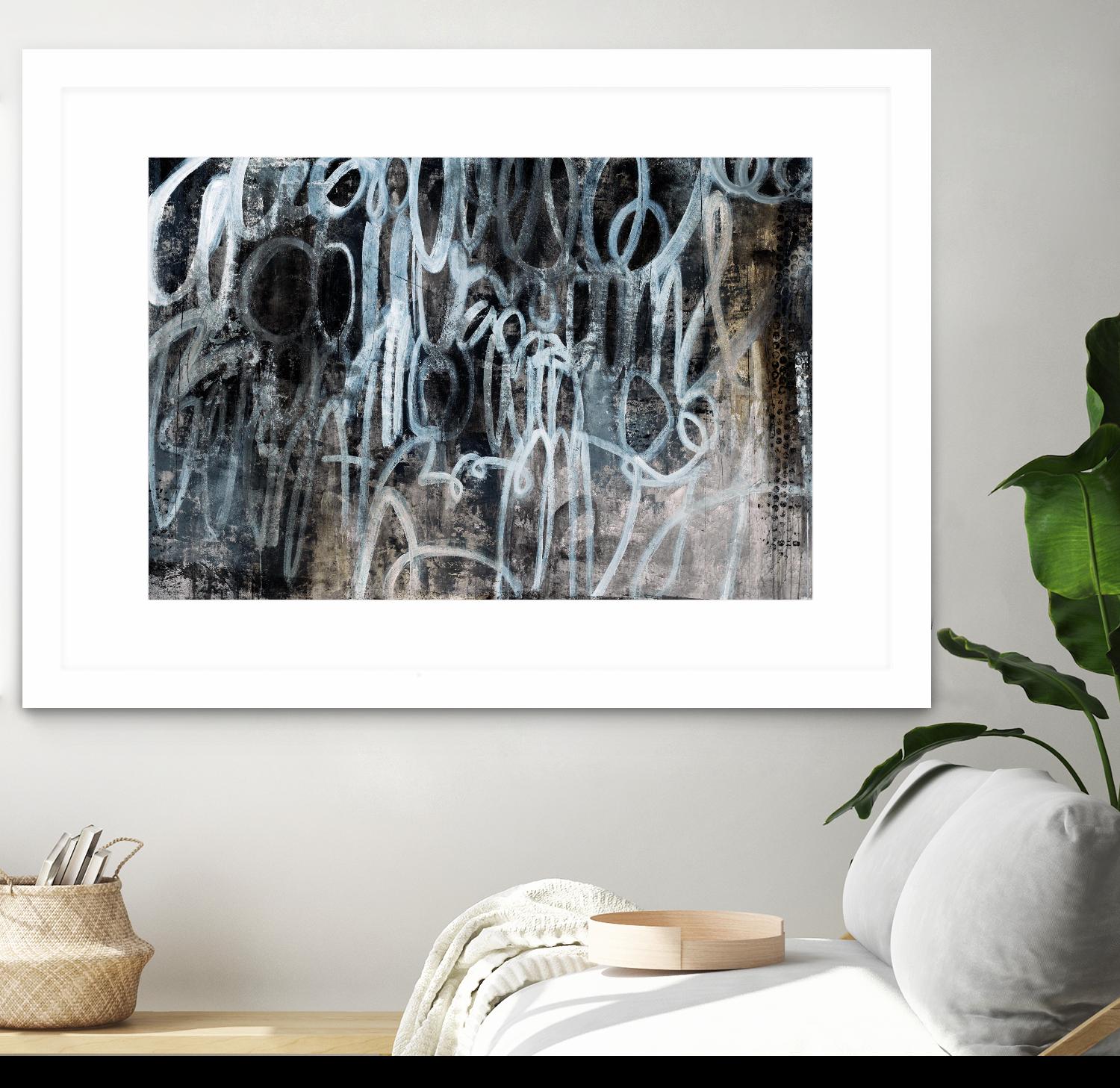 Skip the Small Talk by Daleno Art on GIANT ART - white abstract