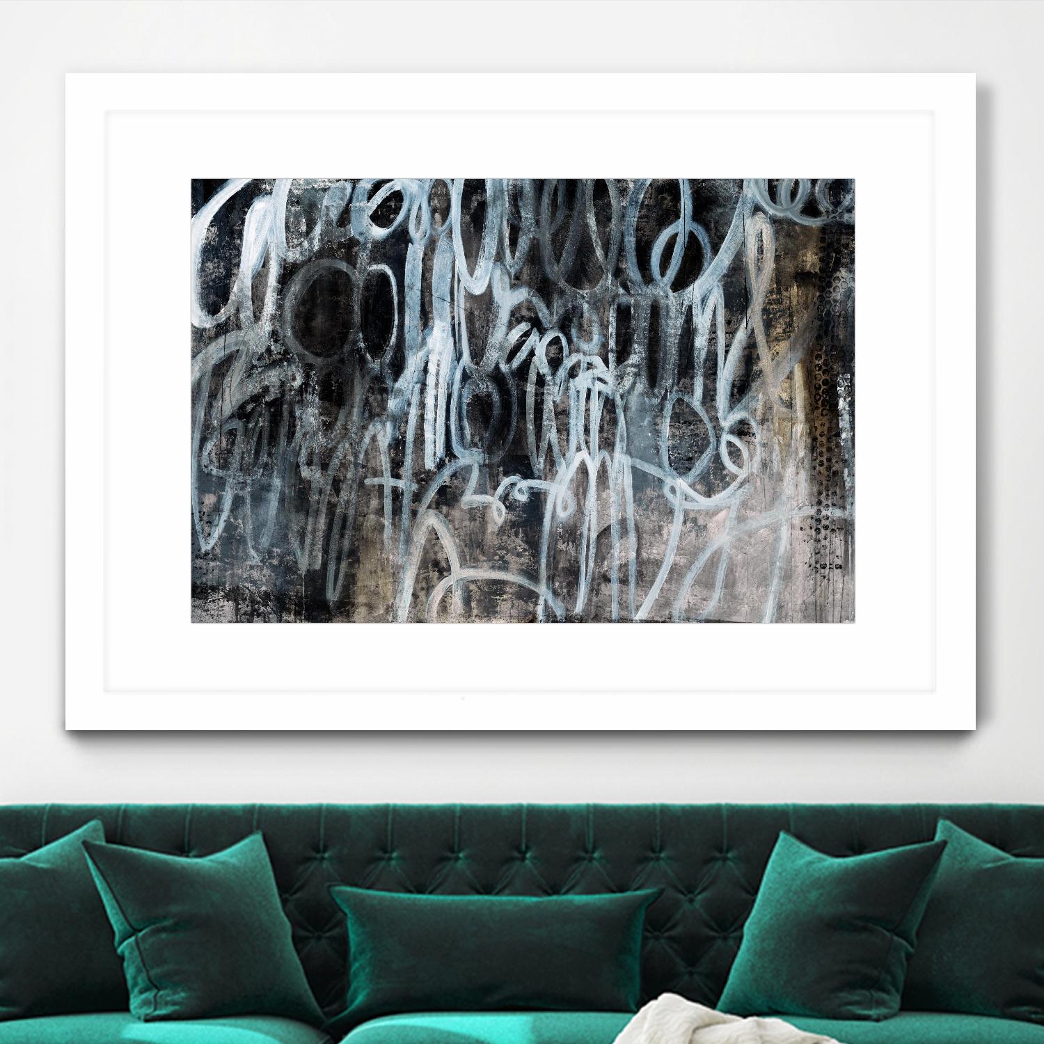 Skip the Small Talk by Daleno Art on GIANT ART - white abstract