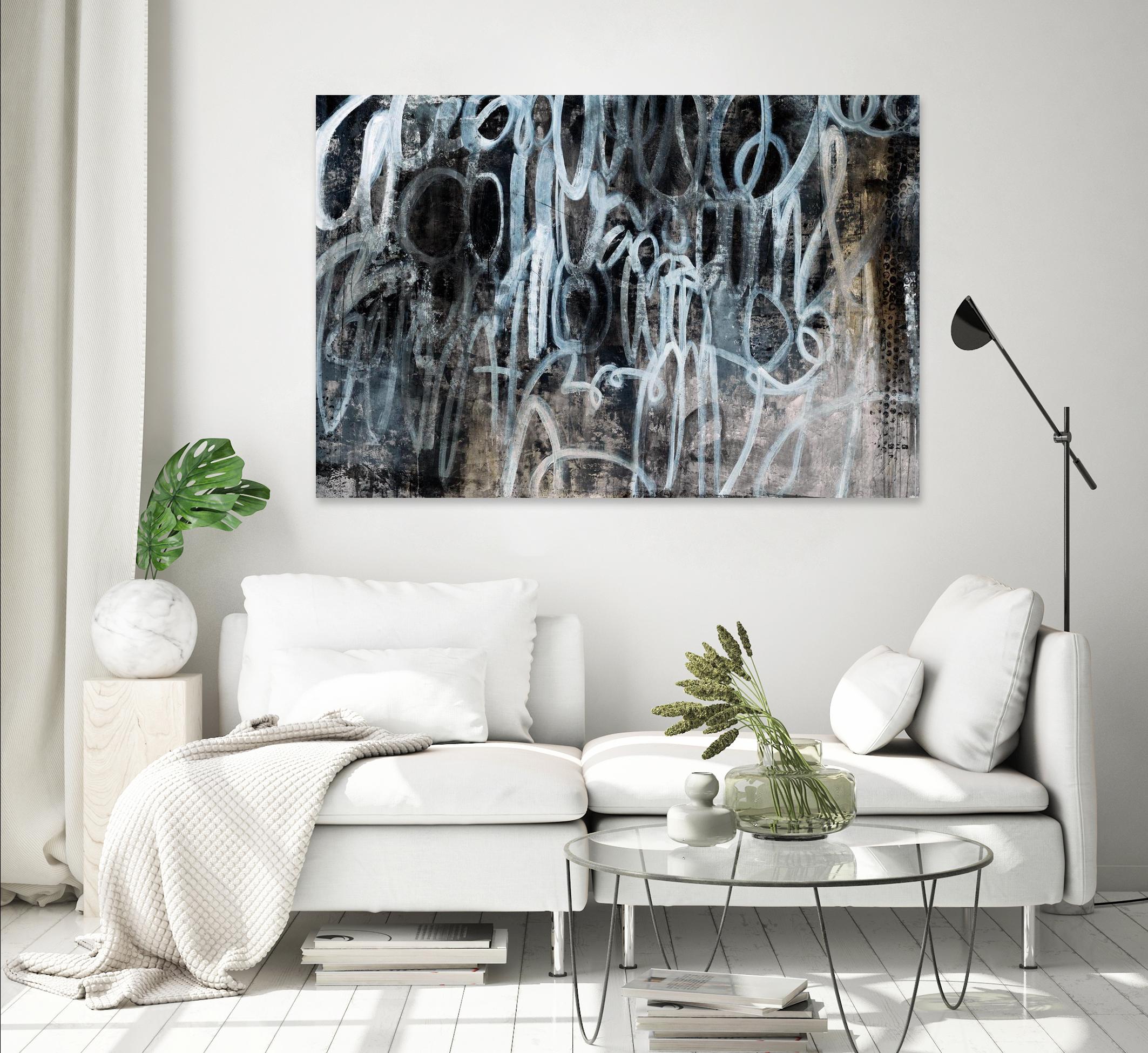 Skip the Small Talk by Daleno Art on GIANT ART - white abstract