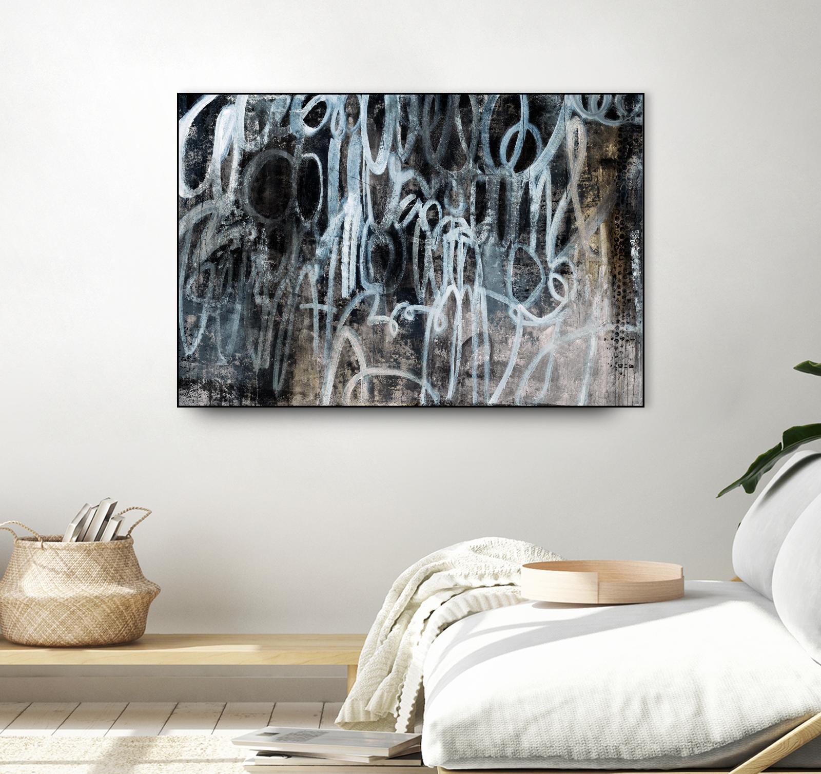 Skip the Small Talk by Daleno Art on GIANT ART - white abstract