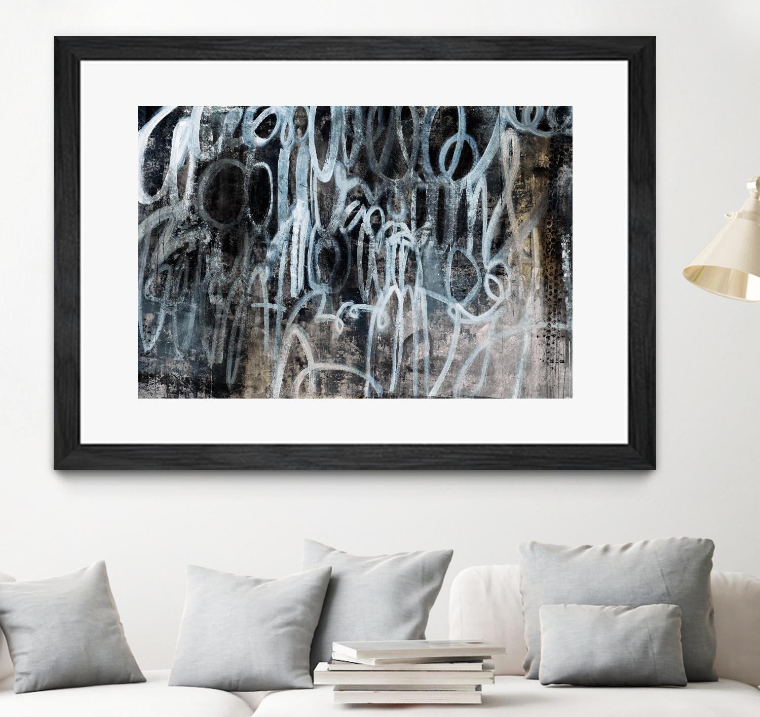 Skip the Small Talk by Daleno Art on GIANT ART - white abstract