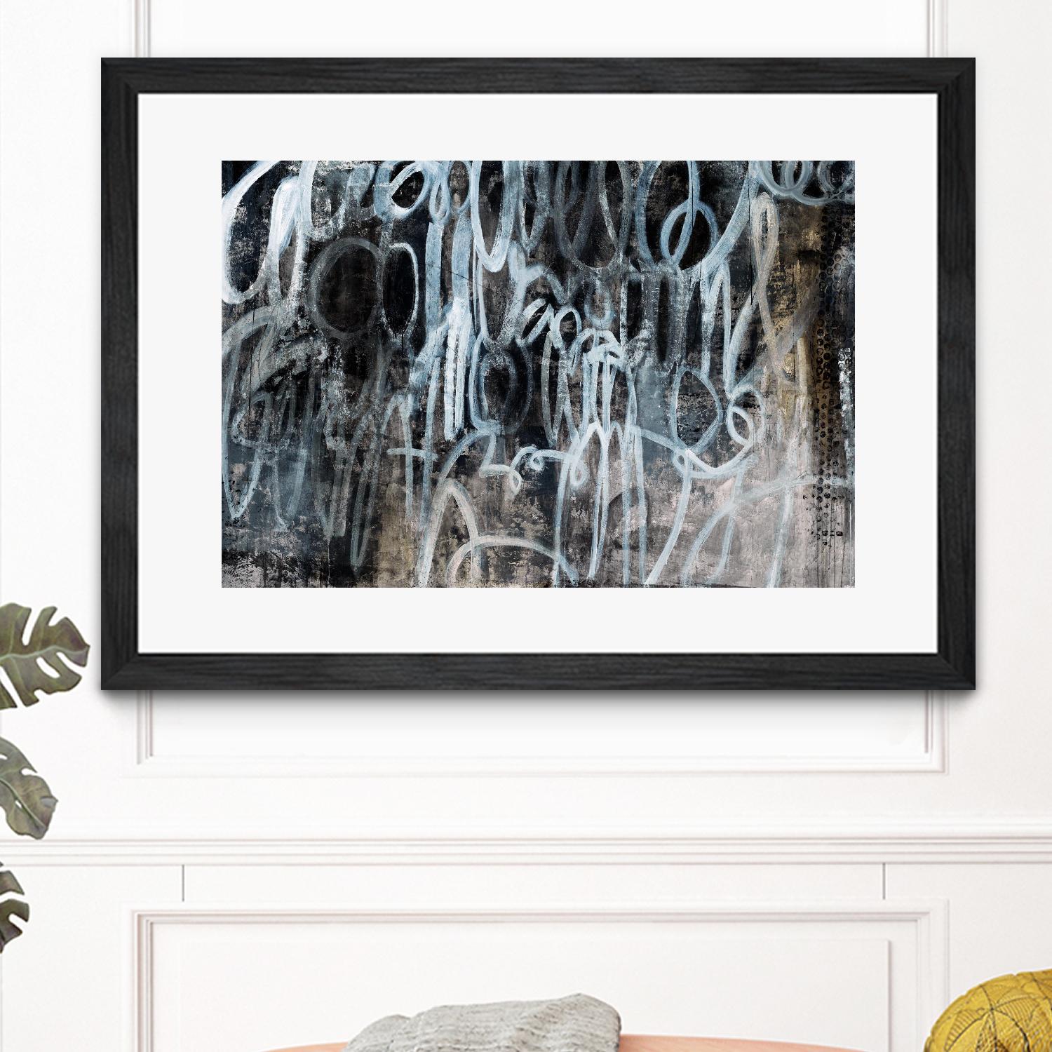 Skip the Small Talk by Daleno Art on GIANT ART - white abstract