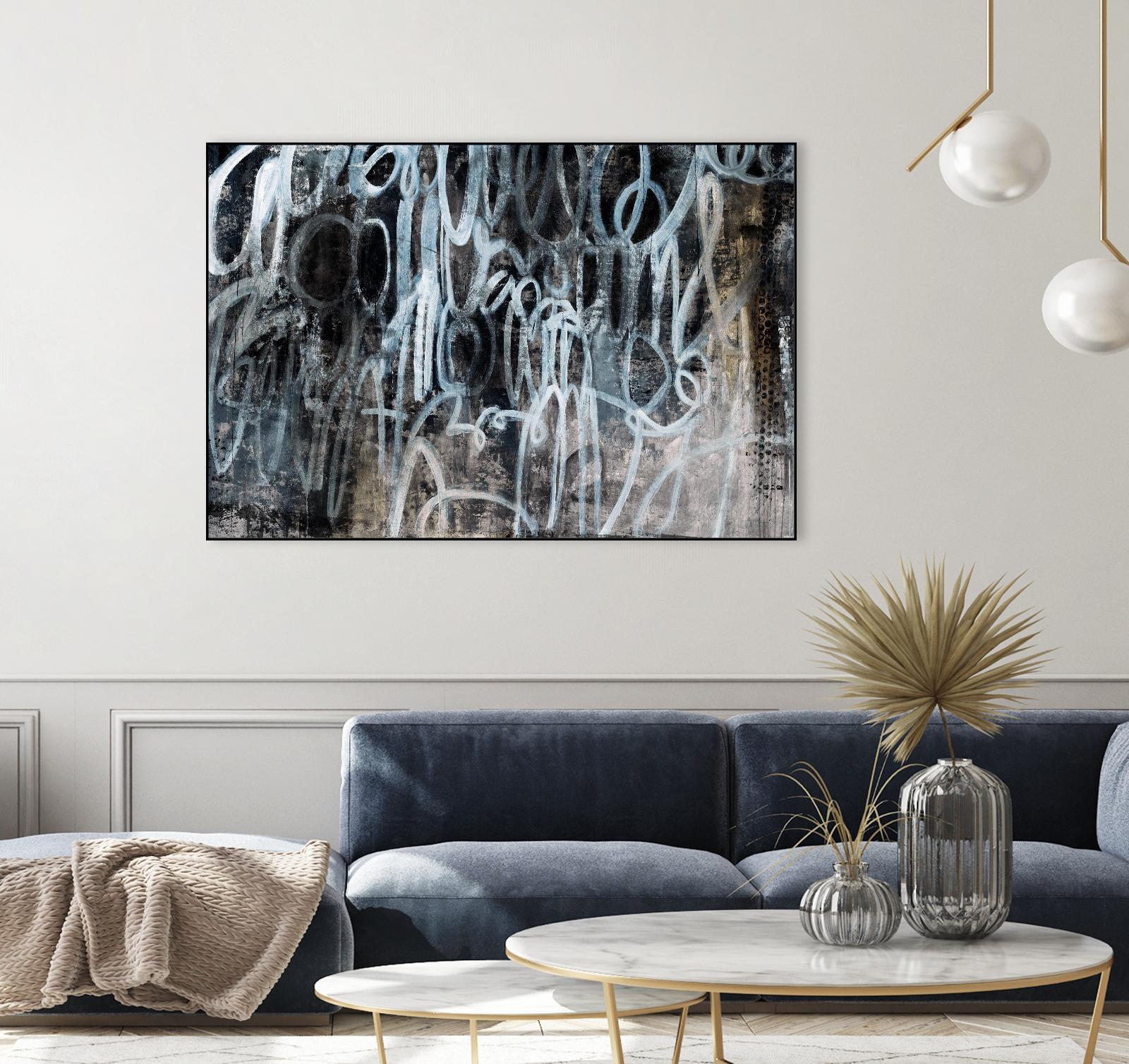 Skip the Small Talk by Daleno Art on GIANT ART - white abstract