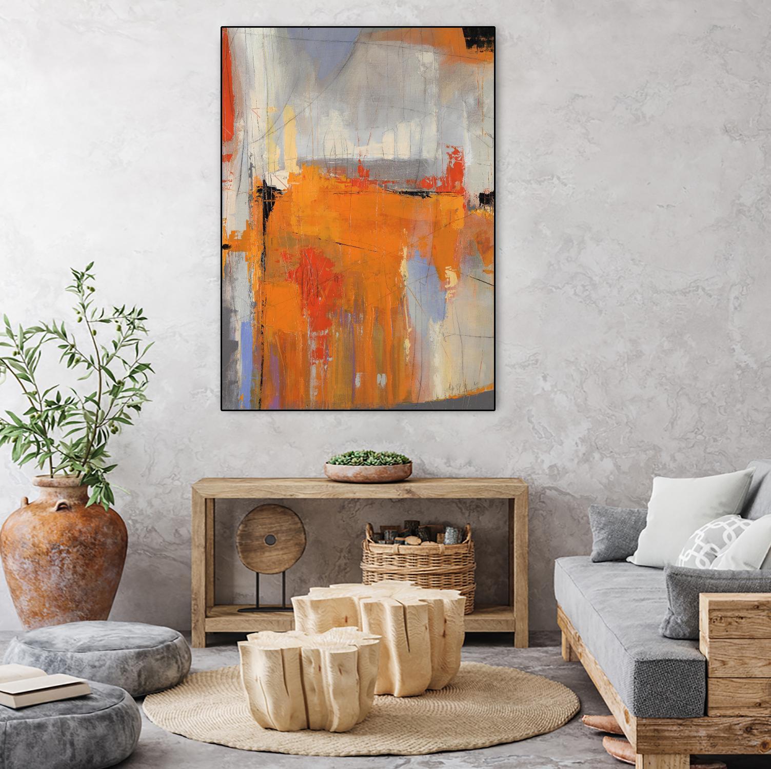 Beach Nut by Daleno Art on GIANT ART - orange abstract abstrait