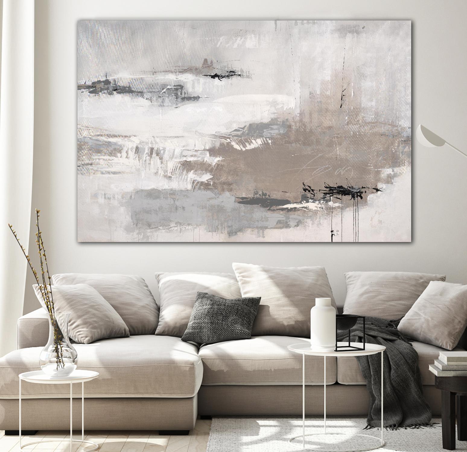 Houston is Calling by Daleno Art on GIANT ART - white abstract abstrait