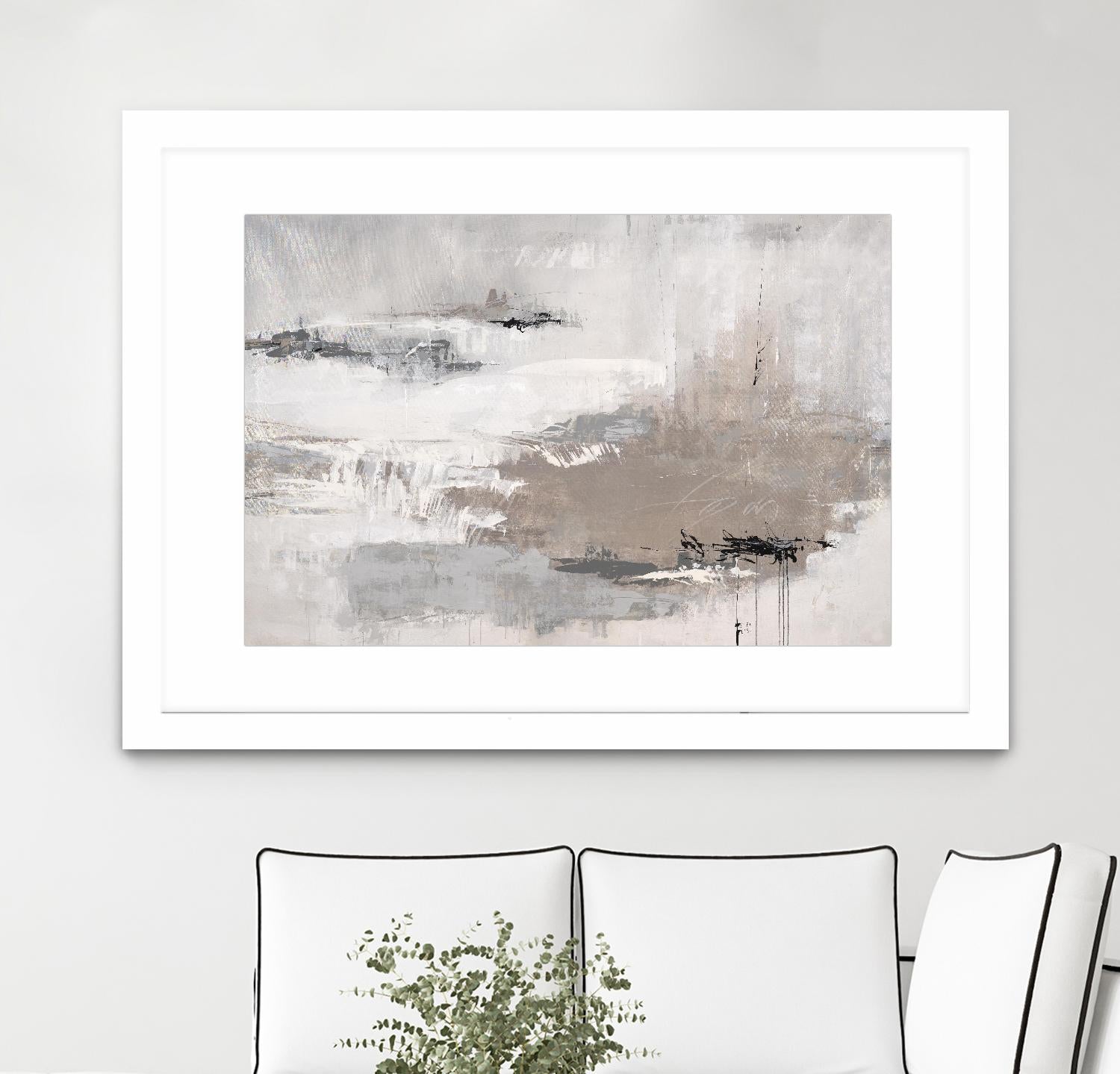 Houston is Calling by Daleno Art on GIANT ART - white abstract abstrait