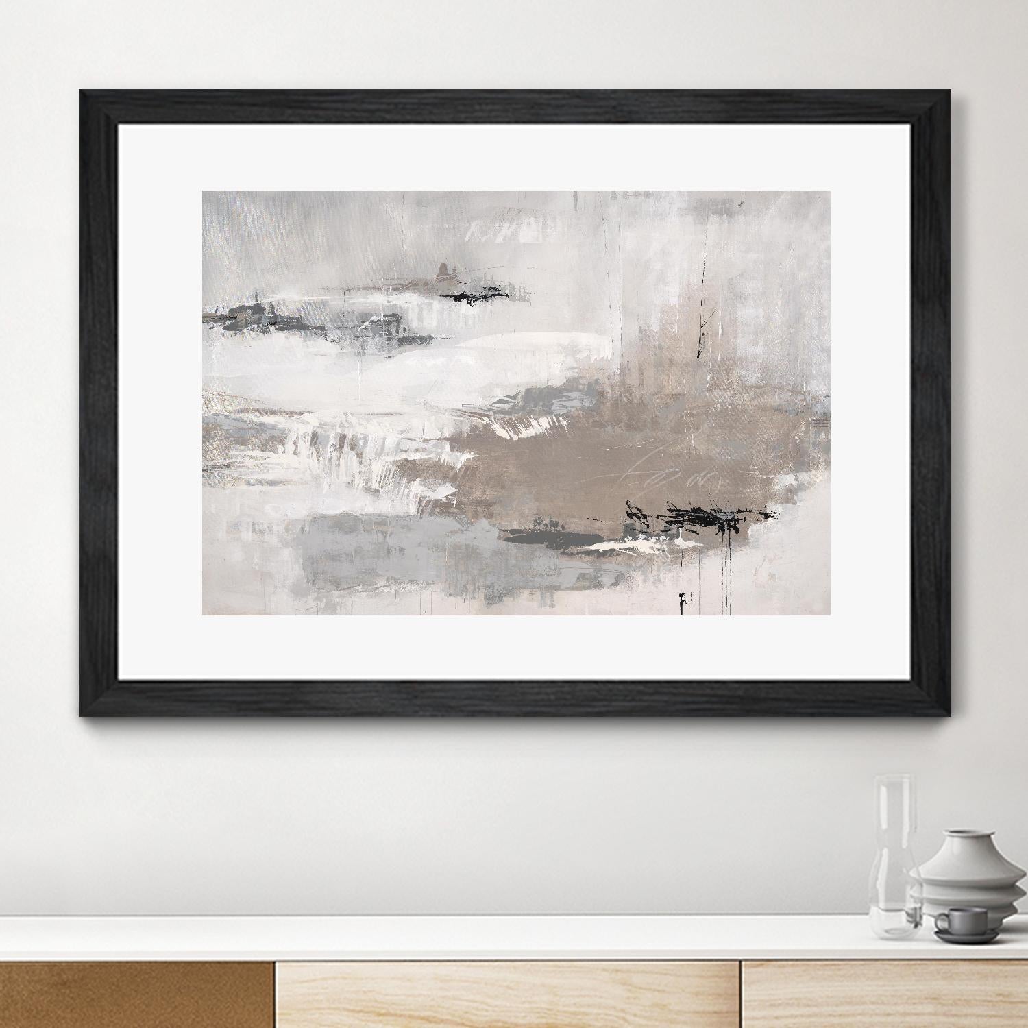 Houston is Calling by Daleno Art on GIANT ART - white abstract abstrait