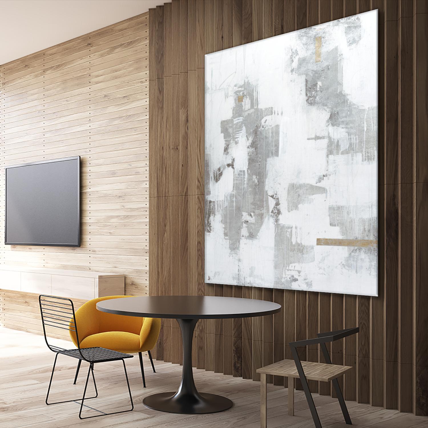 Haloed in Metallic II by Daleno Art on GIANT ART - gold abstract abstract