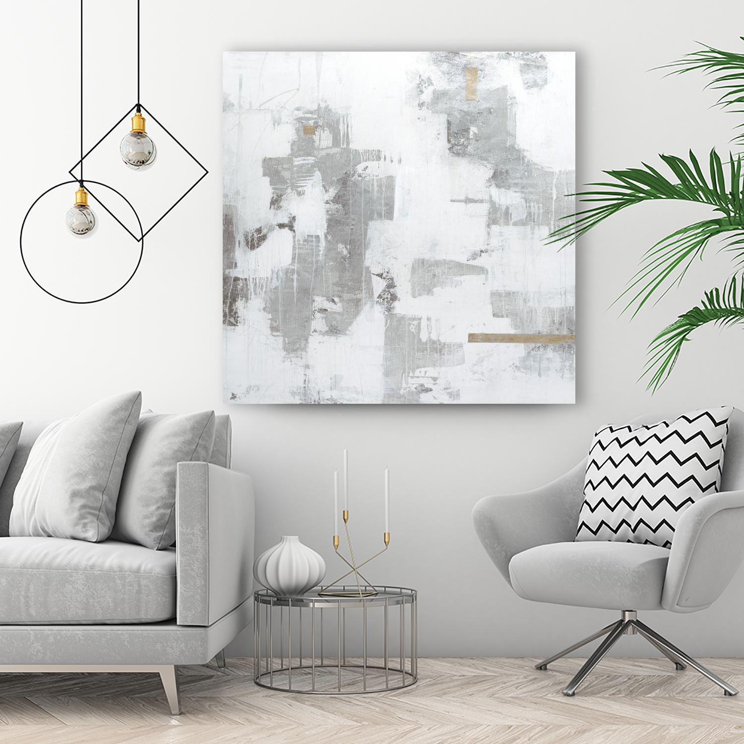 Haloed in Metallic II by Daleno Art on GIANT ART - gold abstract abstract