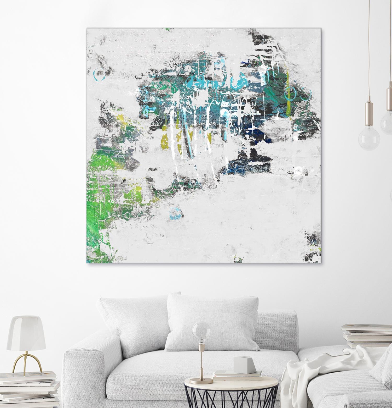 cool Kids I by Daleno Art on GIANT ART - green abstract abstrait