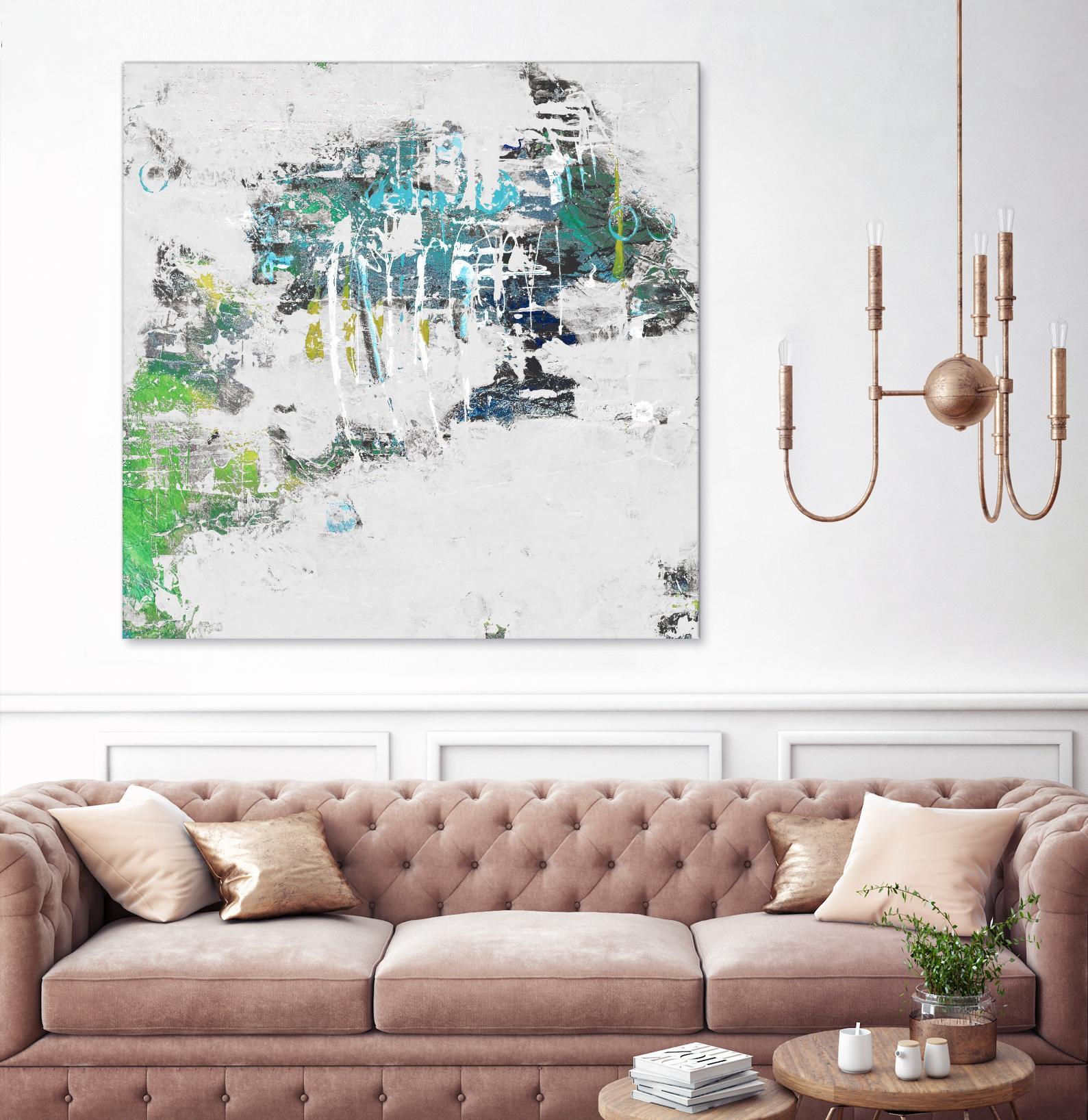 cool Kids I by Daleno Art on GIANT ART - green abstract abstrait