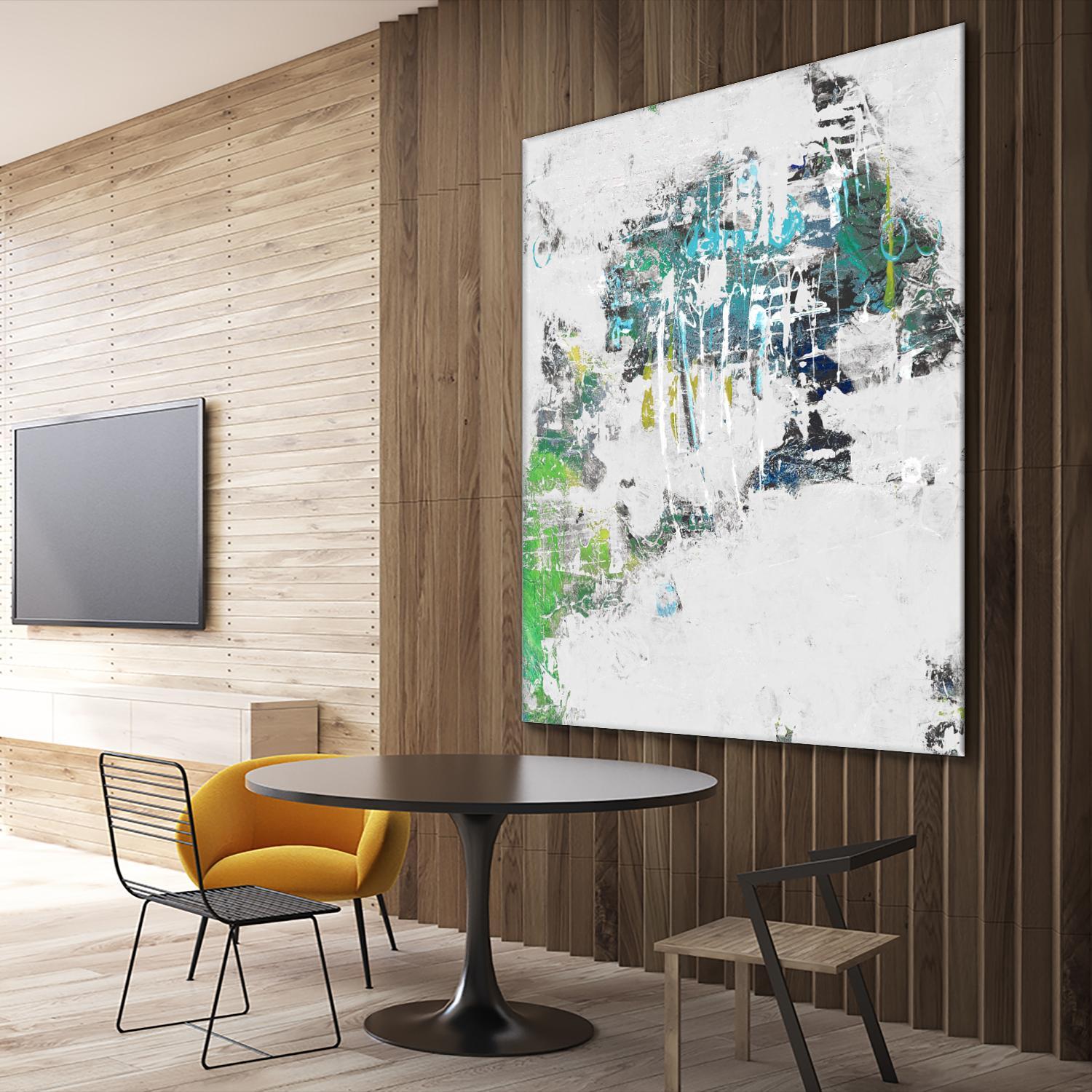 cool Kids I by Daleno Art on GIANT ART - green abstract abstrait