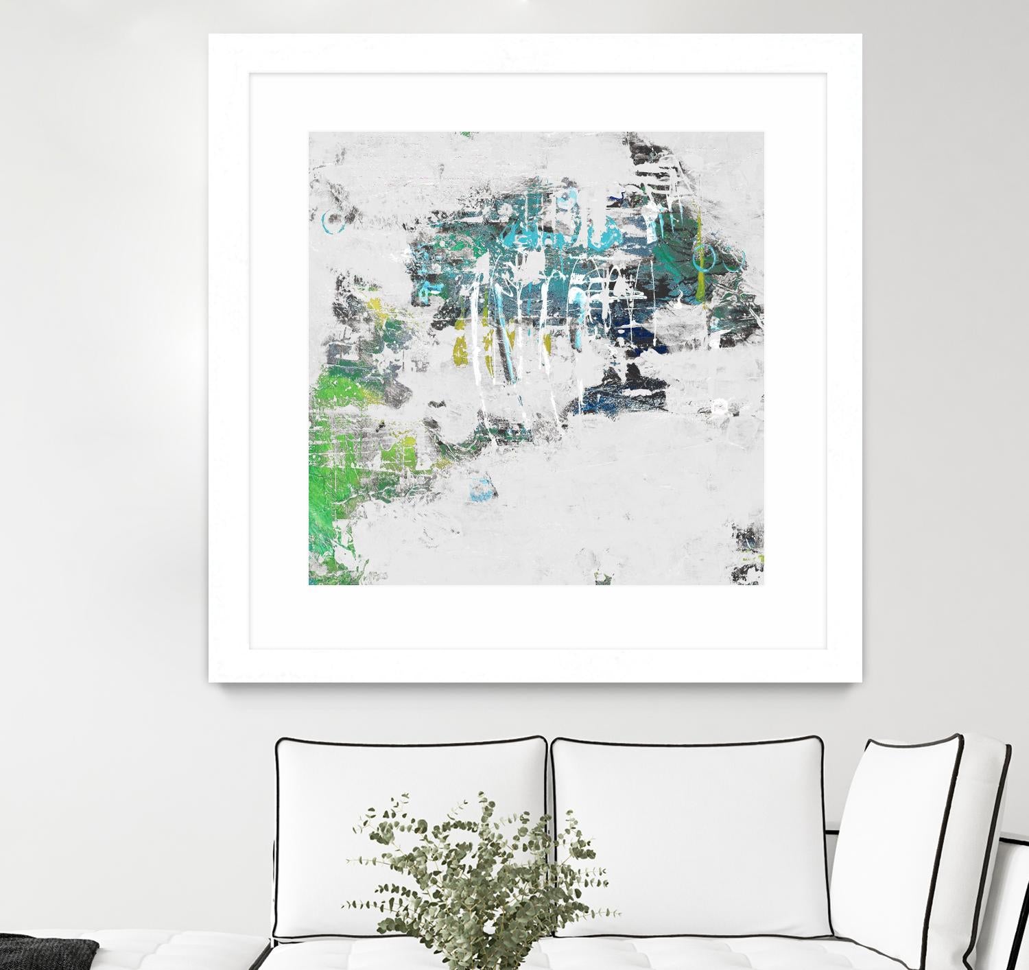cool Kids I by Daleno Art on GIANT ART - green abstract abstrait