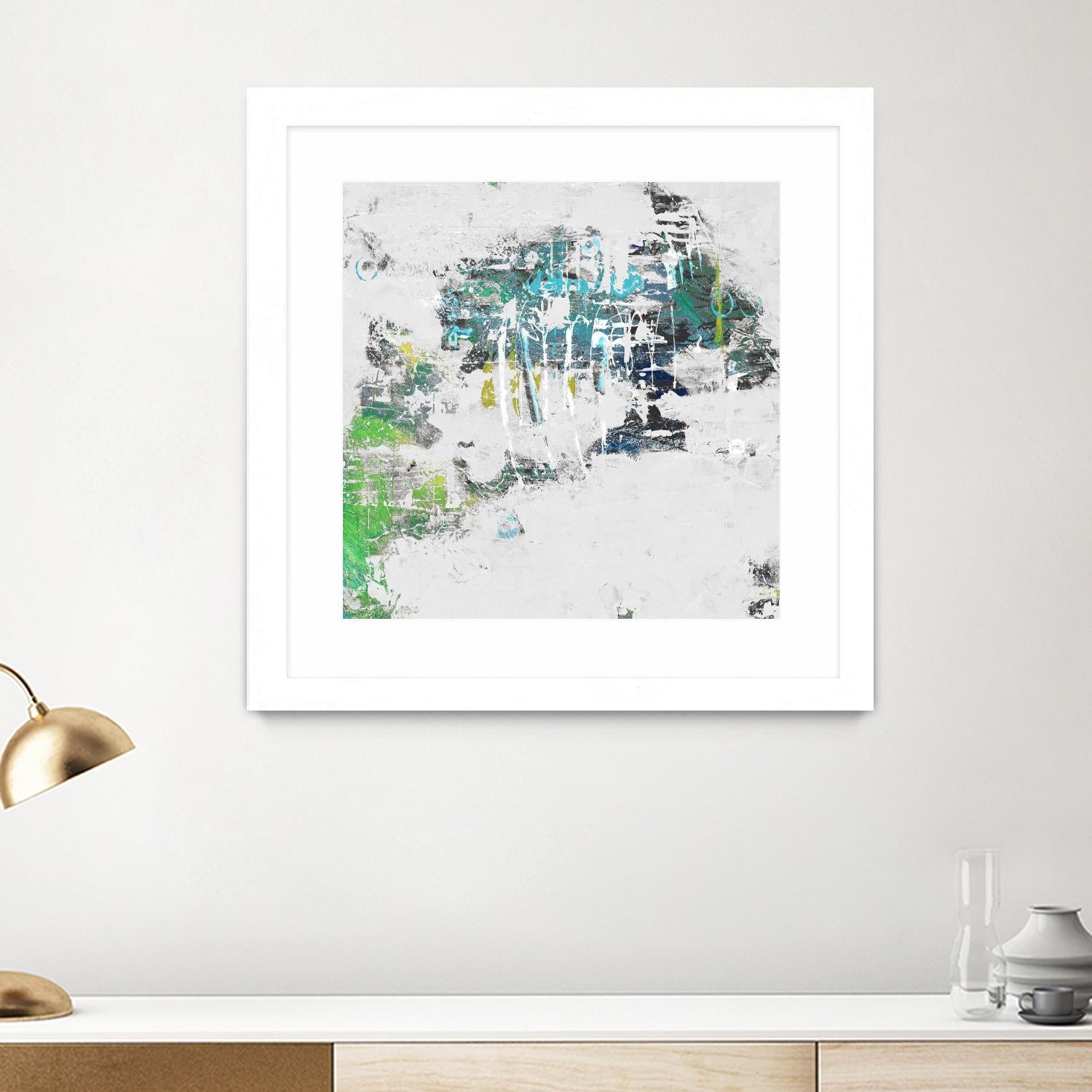 cool Kids I by Daleno Art on GIANT ART - green abstract abstrait