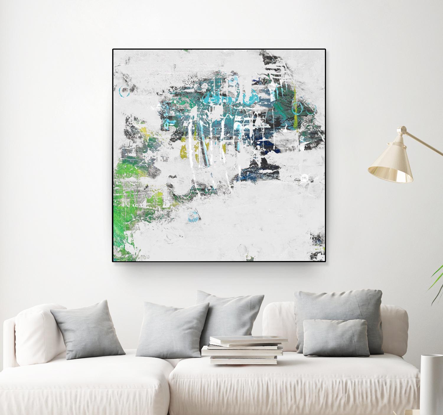 cool Kids I by Daleno Art on GIANT ART - green abstract abstrait