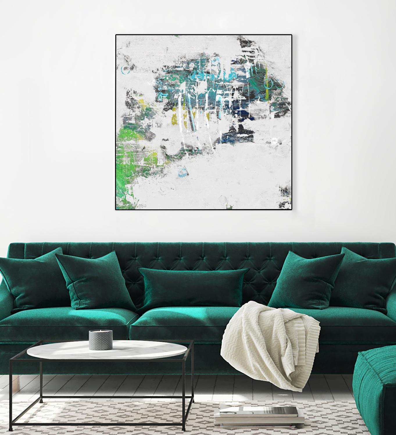 cool Kids I by Daleno Art on GIANT ART - green abstract abstrait