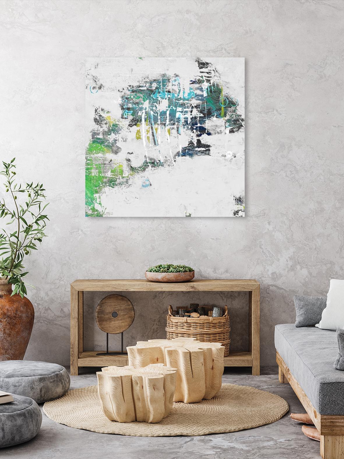 cool Kids I by Daleno Art on GIANT ART - green abstract abstrait