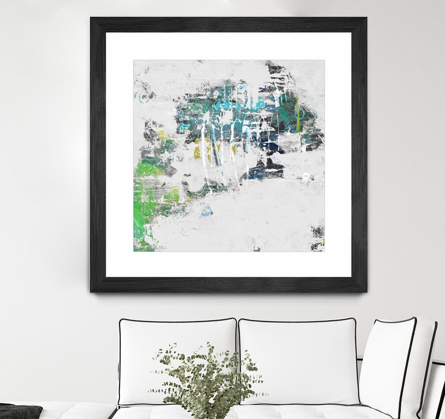 cool Kids I by Daleno Art on GIANT ART - green abstract abstrait