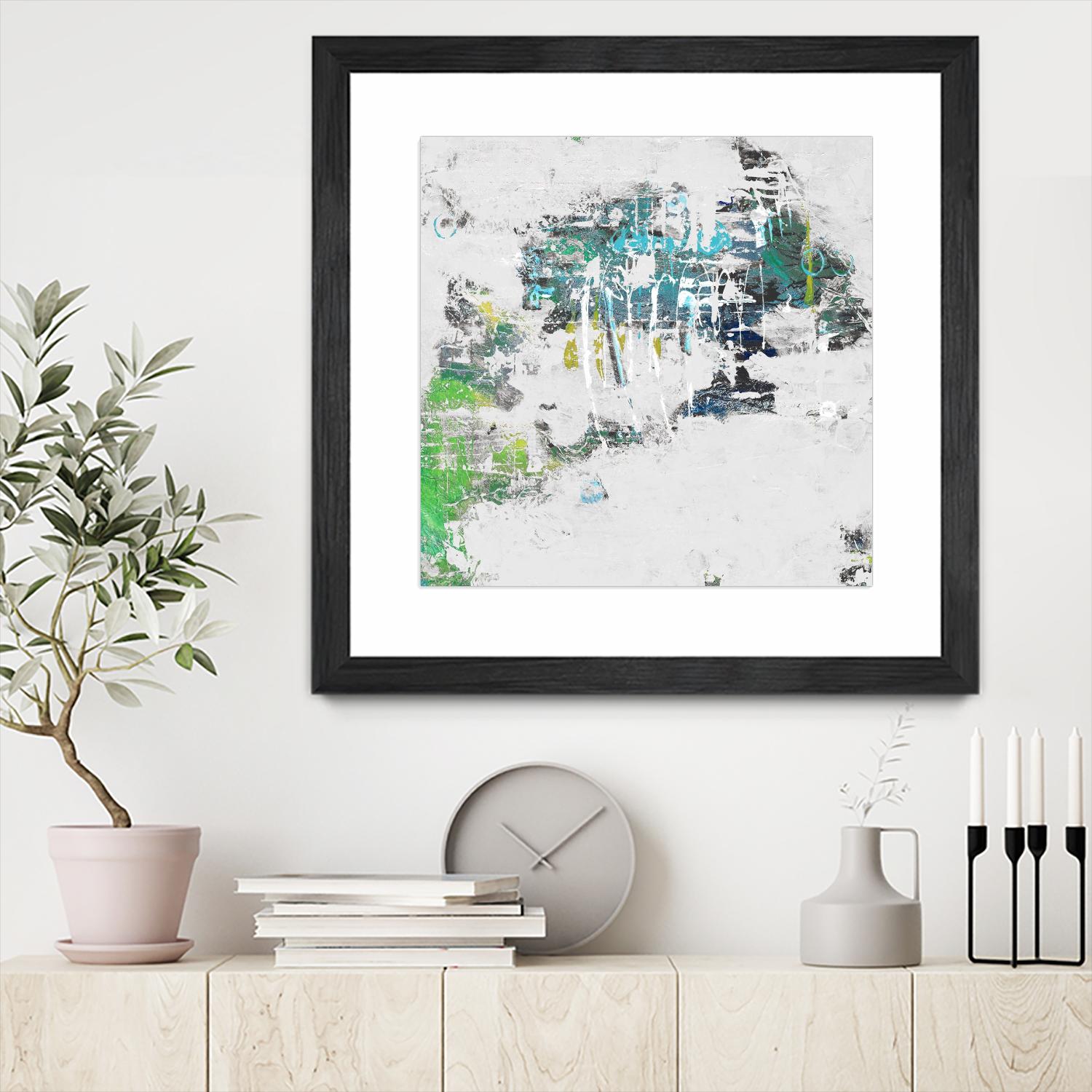 cool Kids I by Daleno Art on GIANT ART - green abstract abstrait