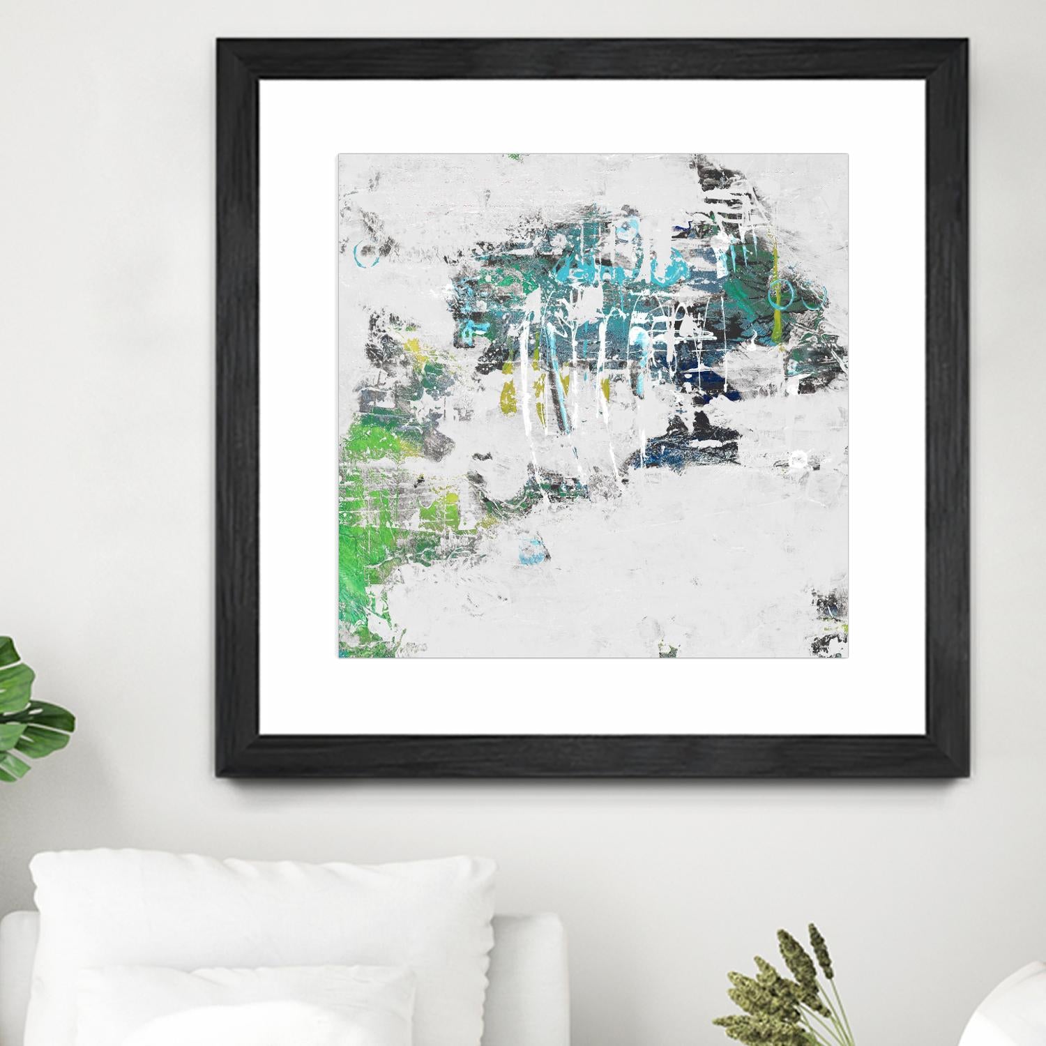 cool Kids I by Daleno Art on GIANT ART - green abstract abstrait