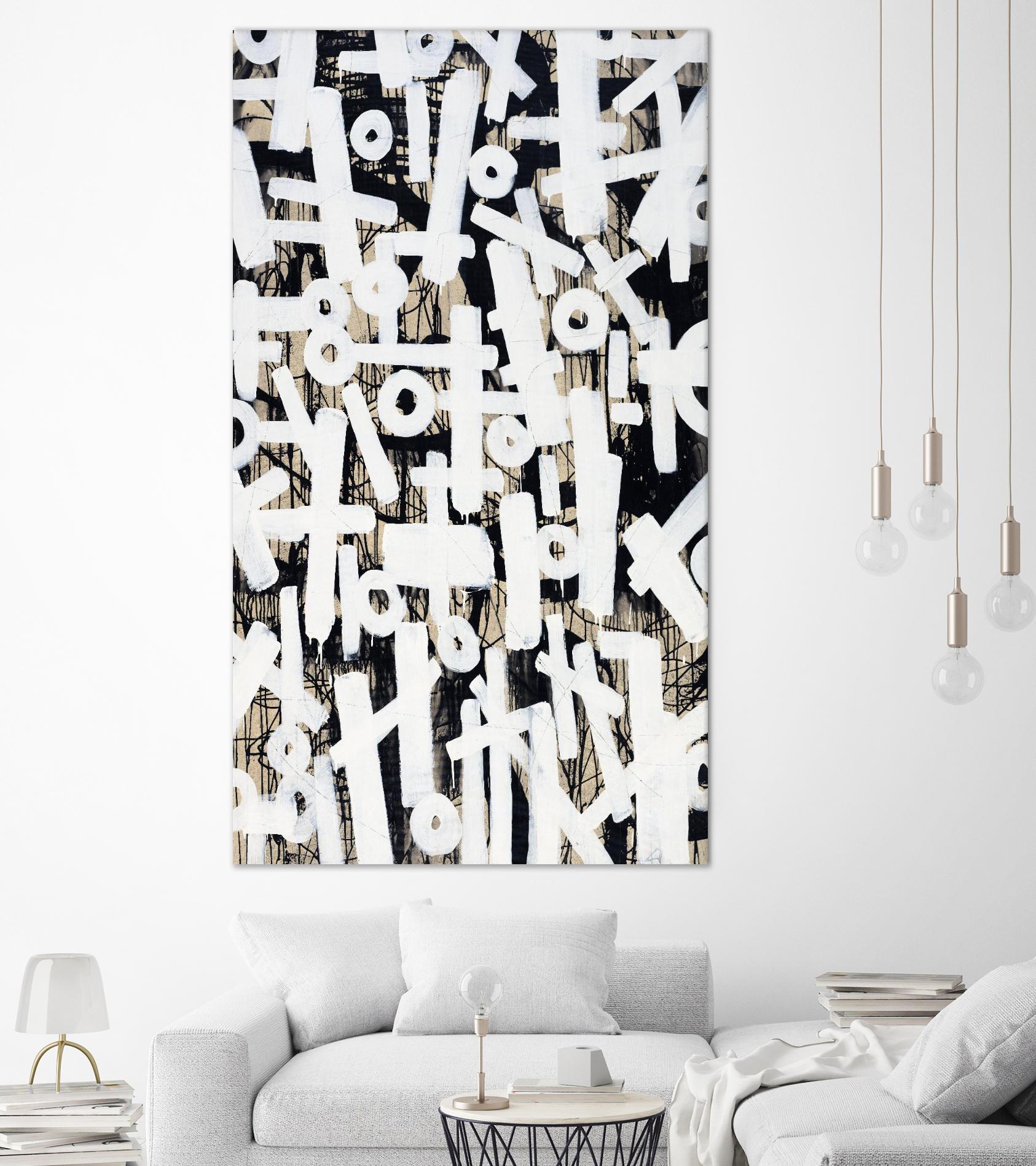 Strapped II by Daleno Art on GIANT ART - beige abstract abstrait