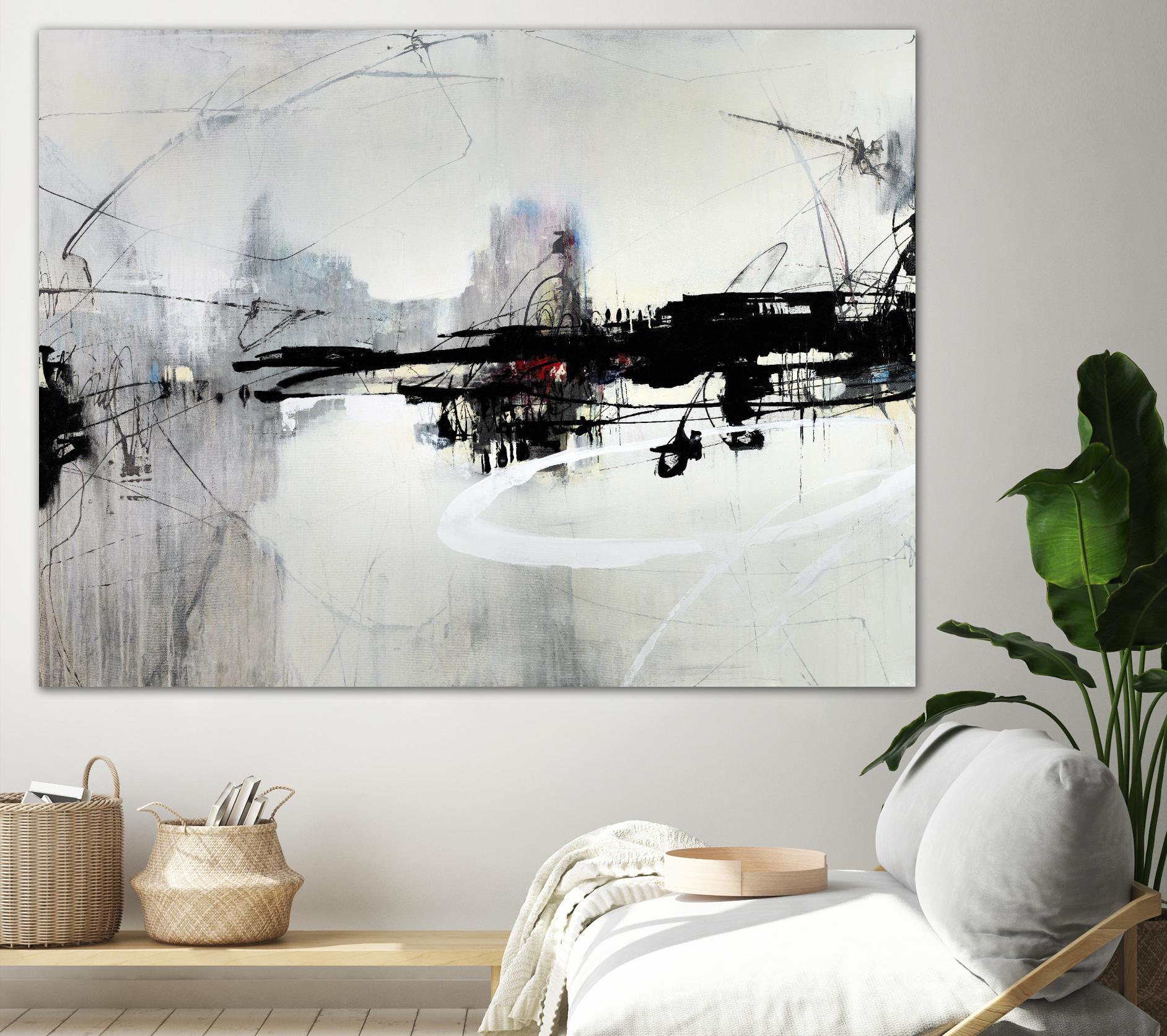 Harbor of Industry by Daleno Art on GIANT ART - red abstract abstract