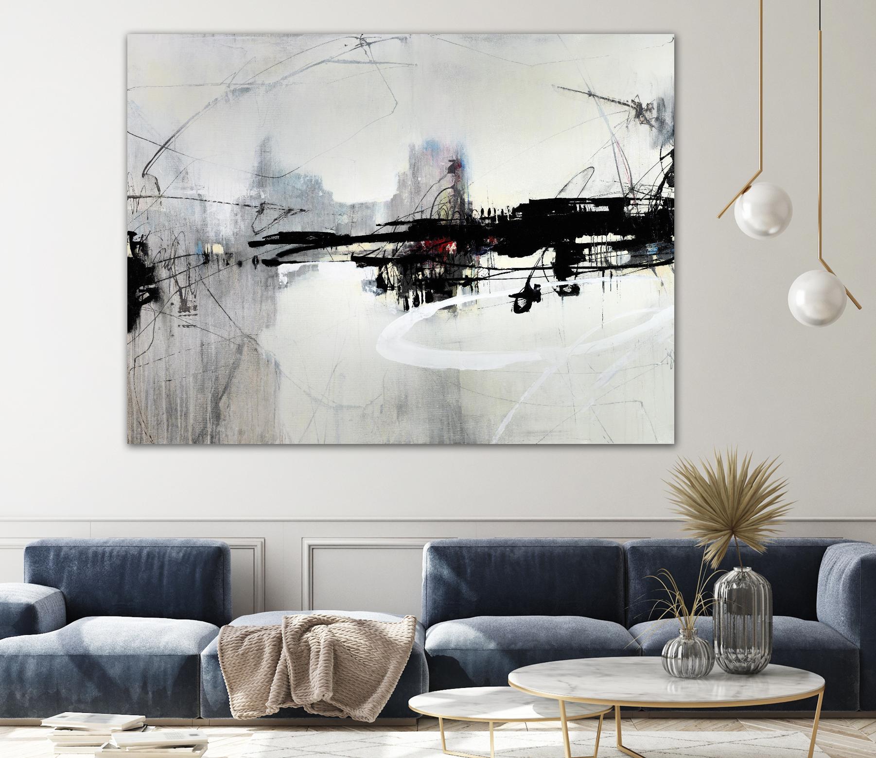 Harbor of Industry by Daleno Art on GIANT ART - red abstract abstract