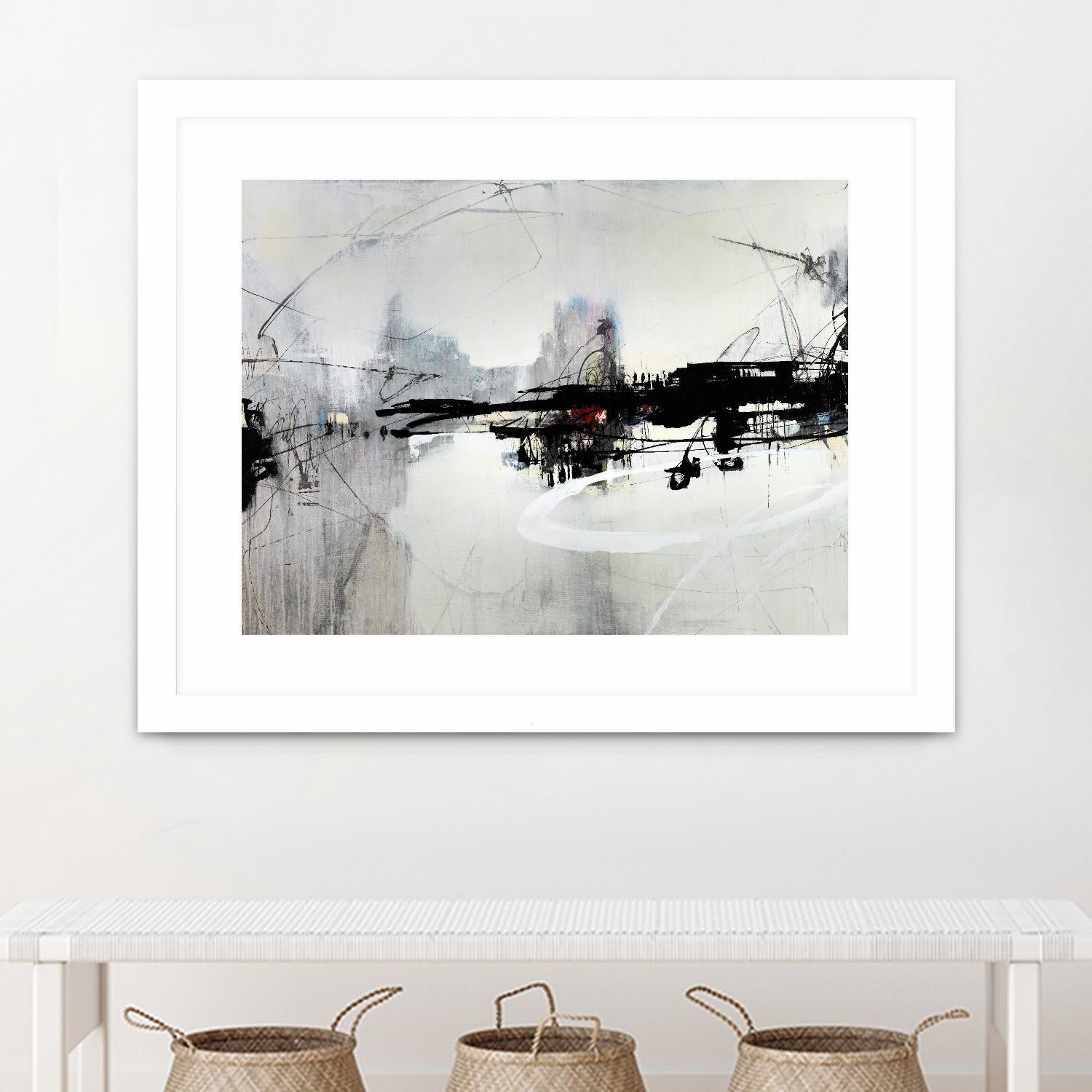 Harbor of Industry by Daleno Art on GIANT ART - red abstract abstract