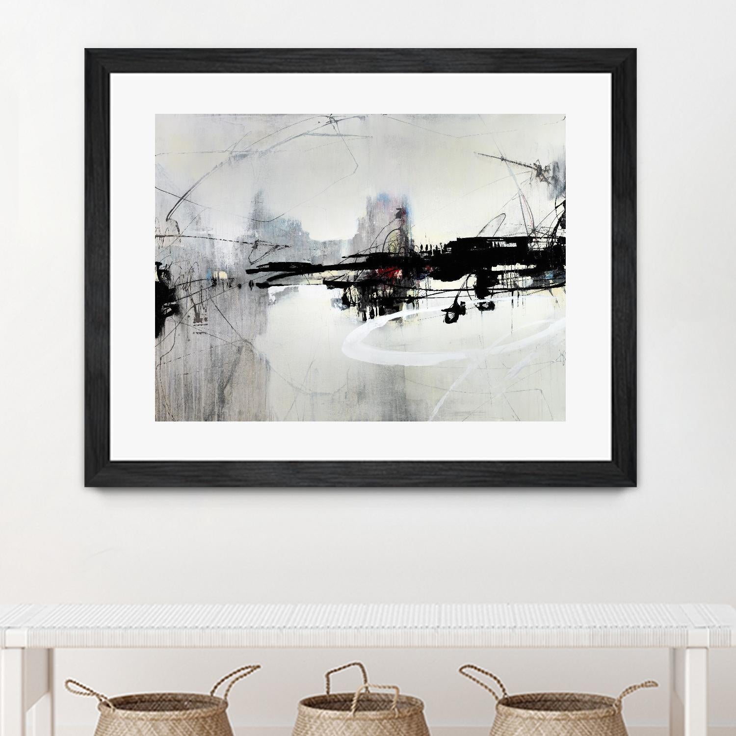 Harbor of Industry by Daleno Art on GIANT ART - red abstract abstract