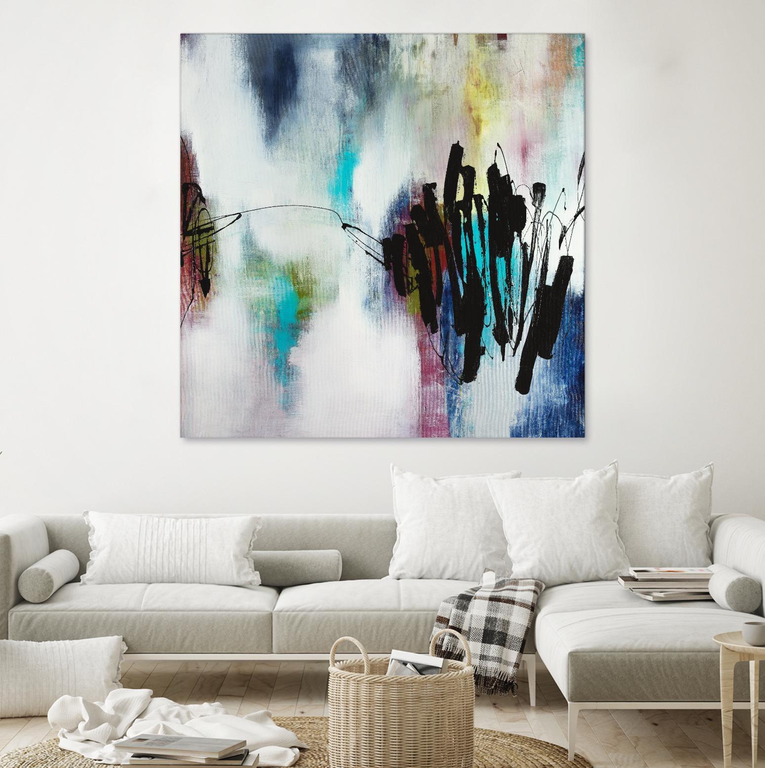 Disruptive Connection by Daleno Art on GIANT ART - pink abstract abstrait