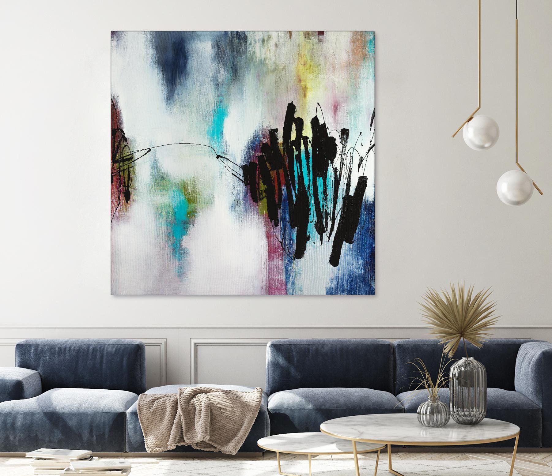 Disruptive Connection by Daleno Art on GIANT ART - pink abstract abstrait