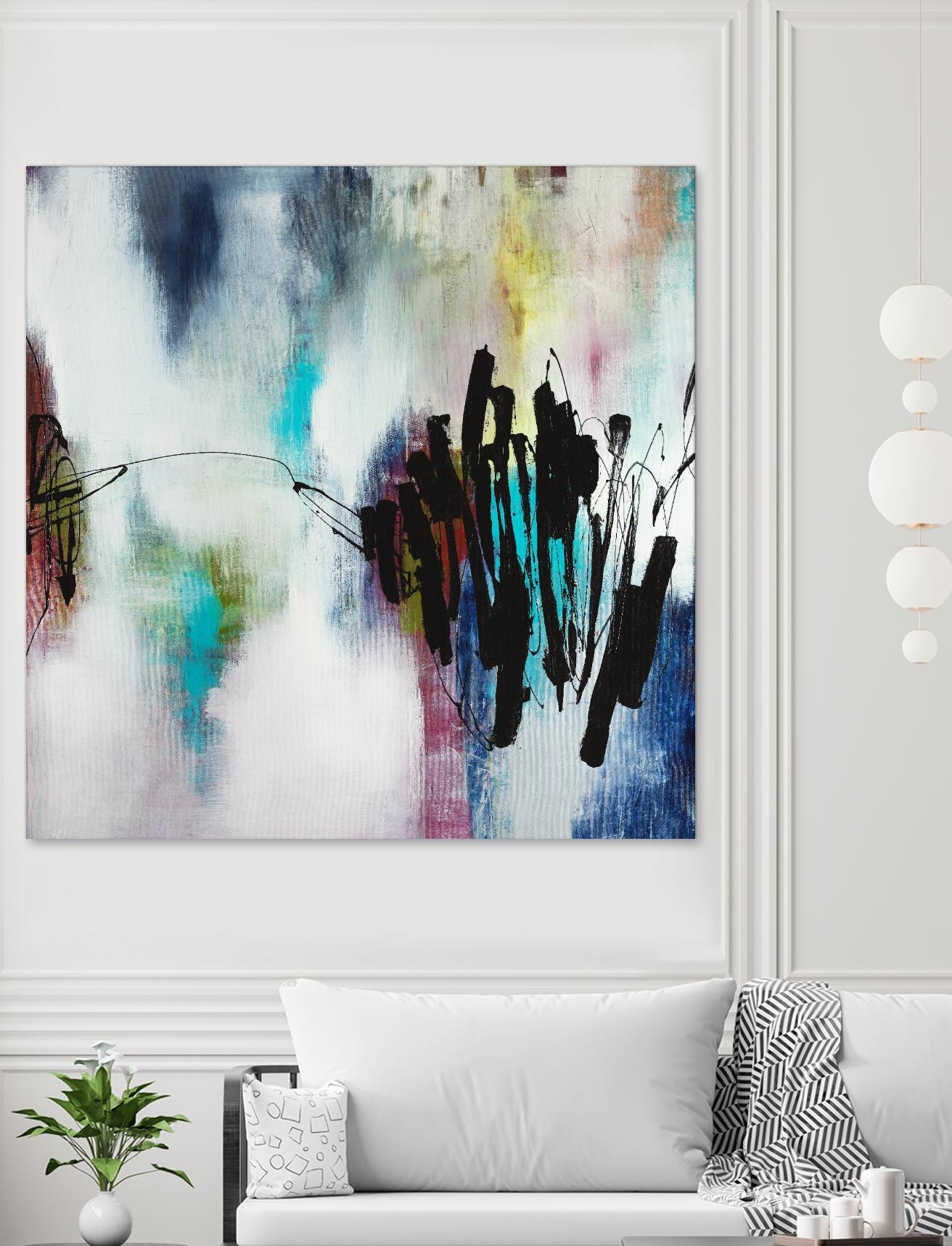 Disruptive Connection by Daleno Art on GIANT ART - pink abstract abstrait