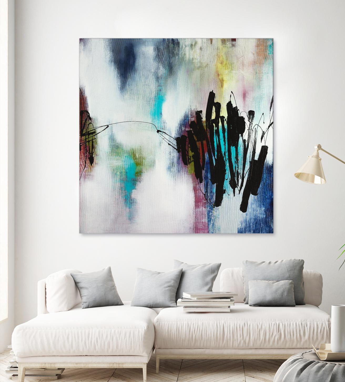 Disruptive Connection by Daleno Art on GIANT ART - pink abstract abstrait