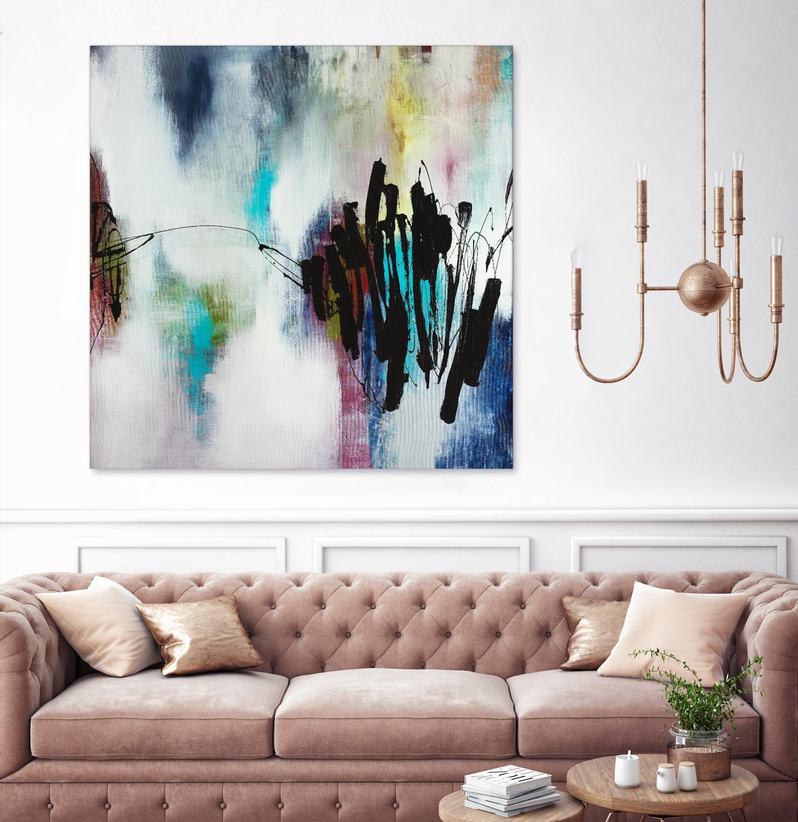 Disruptive Connection by Daleno Art on GIANT ART - pink abstract abstrait