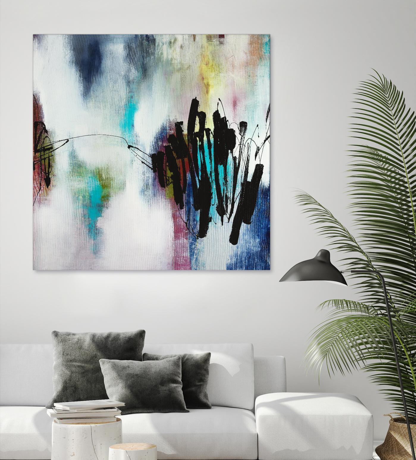 Disruptive Connection by Daleno Art on GIANT ART - pink abstract abstrait