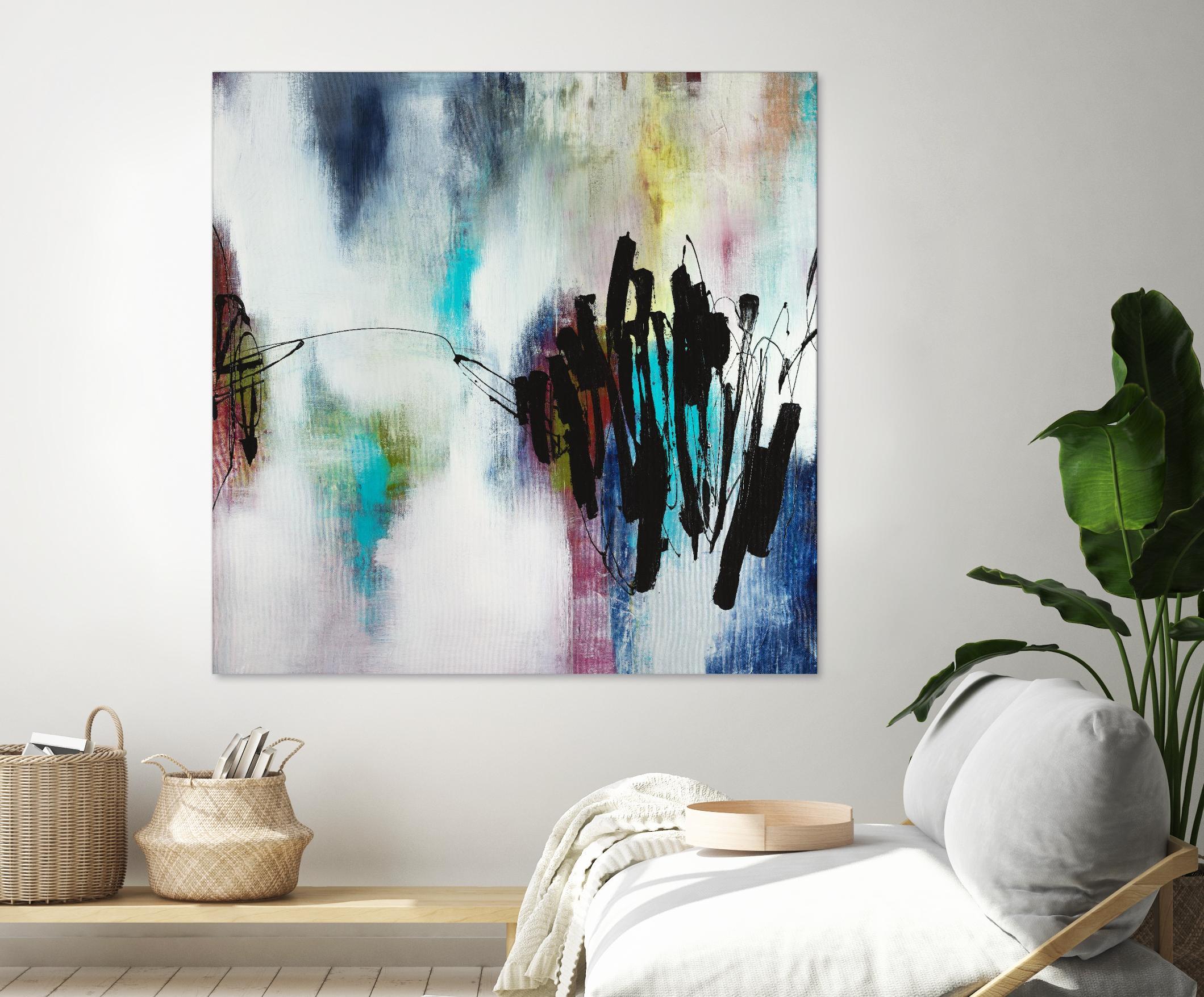 Disruptive Connection by Daleno Art on GIANT ART - pink abstract abstrait