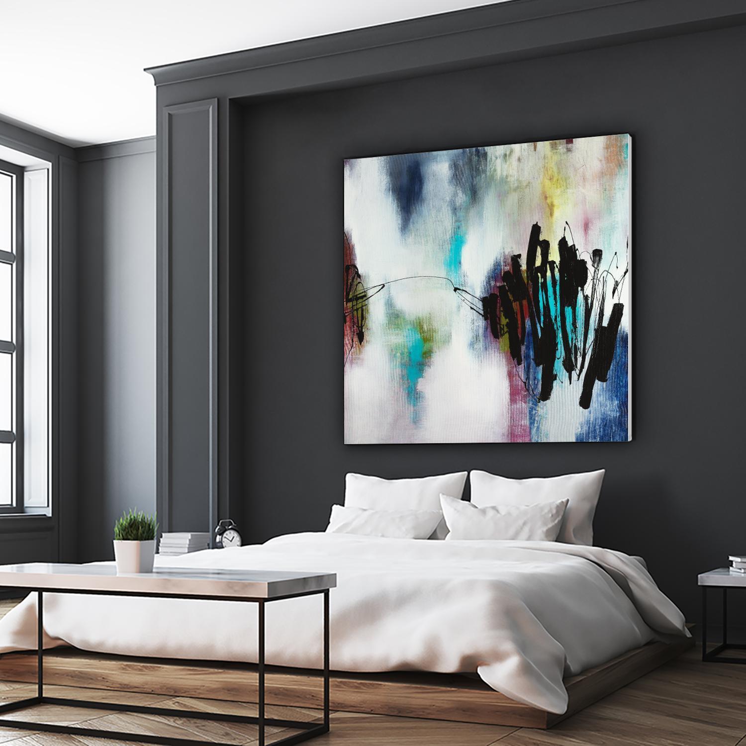 Disruptive Connection by Daleno Art on GIANT ART - pink abstract abstrait