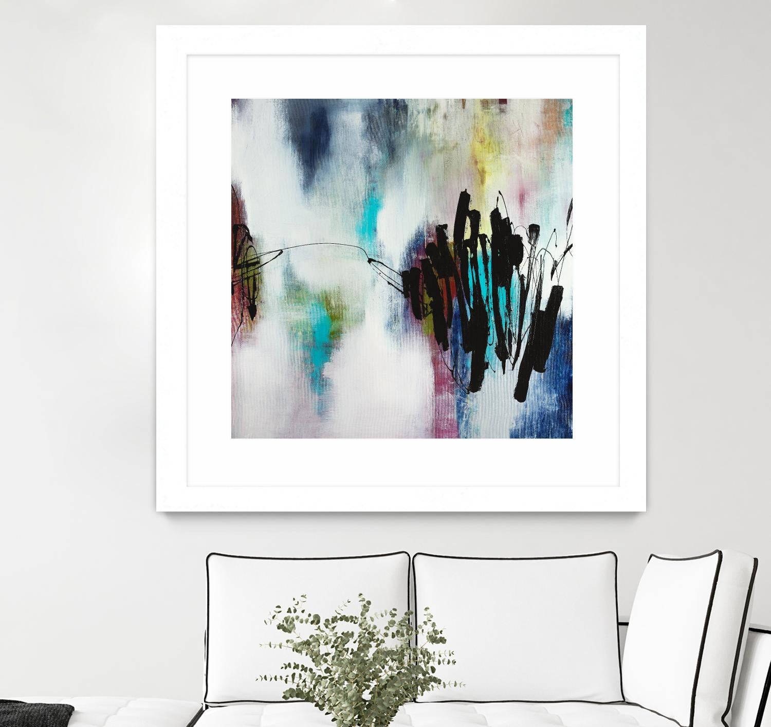 Disruptive Connection by Daleno Art on GIANT ART - pink abstract abstrait