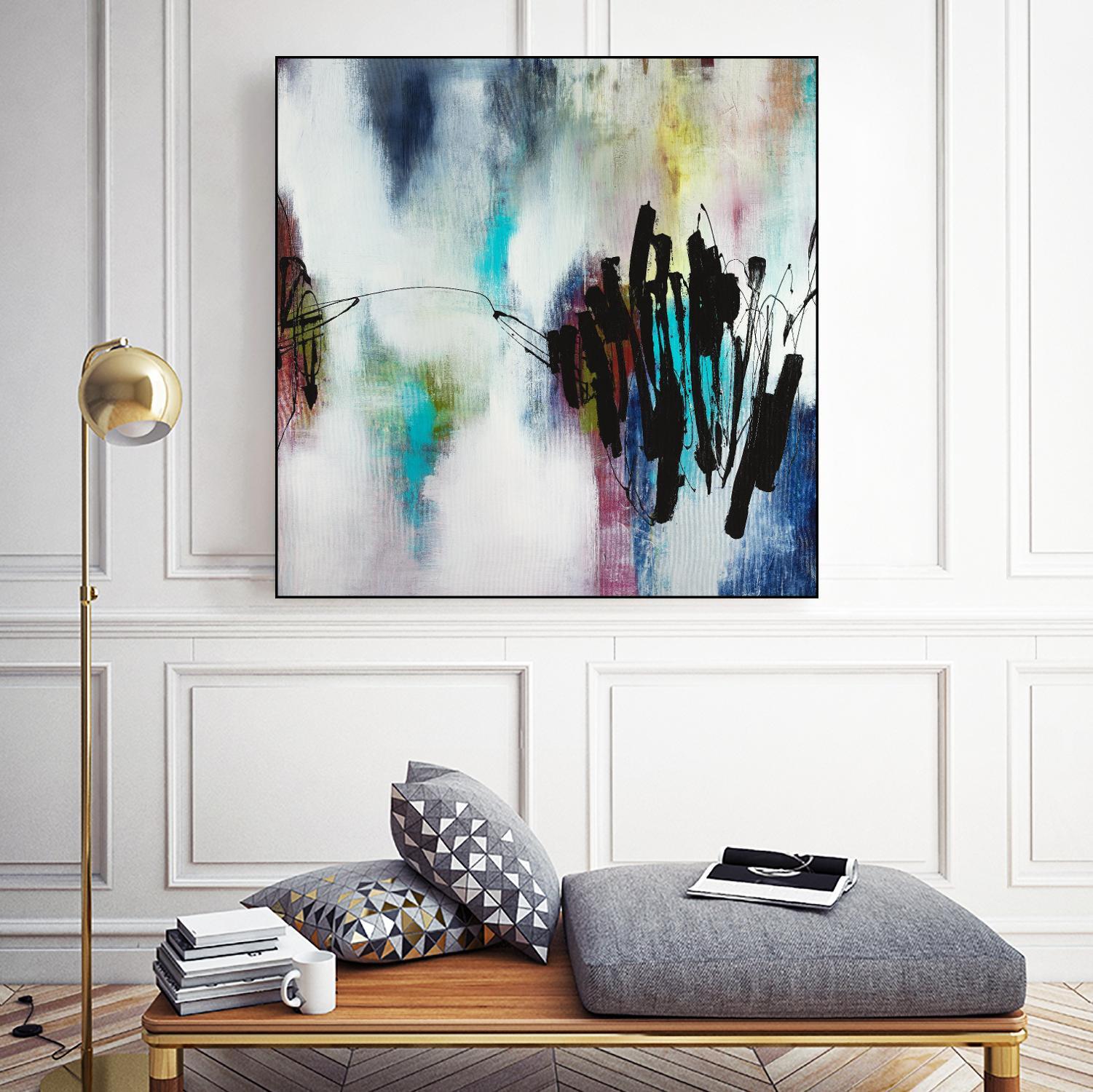 Disruptive Connection by Daleno Art on GIANT ART - pink abstract abstrait