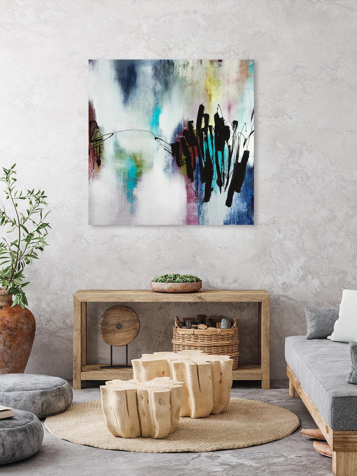 Disruptive Connection by Daleno Art on GIANT ART - pink abstract abstrait