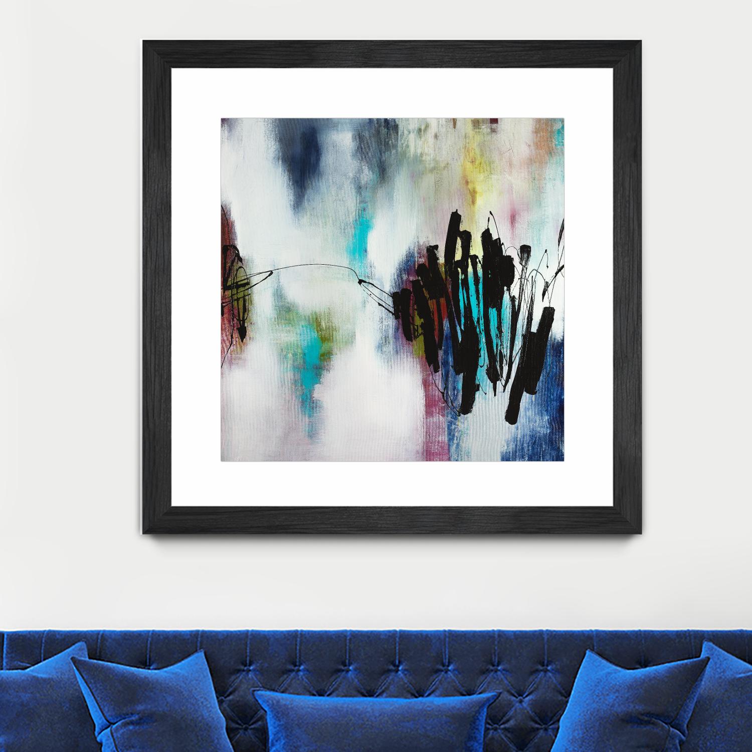 Disruptive Connection by Daleno Art on GIANT ART - pink abstract abstrait