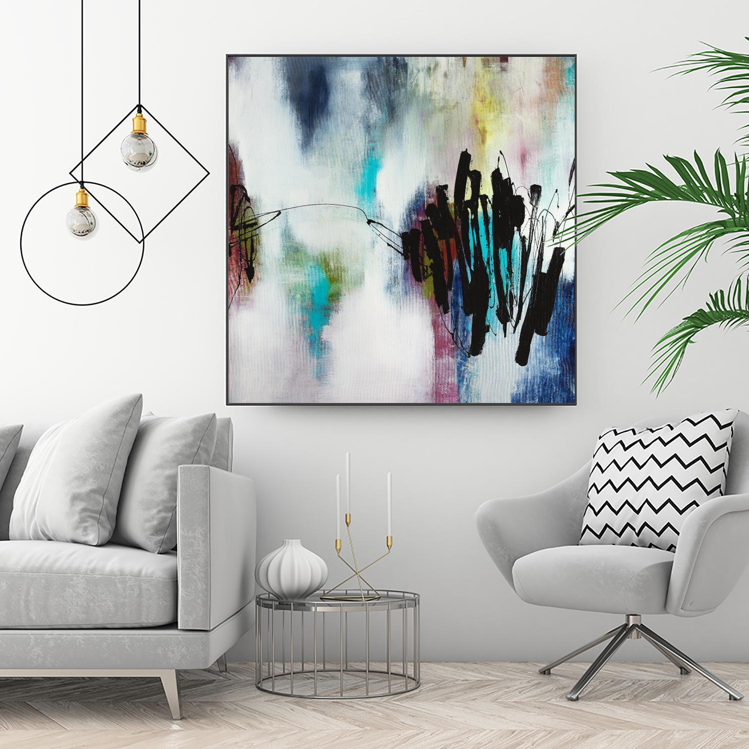 Disruptive Connection by Daleno Art on GIANT ART - pink abstract abstrait