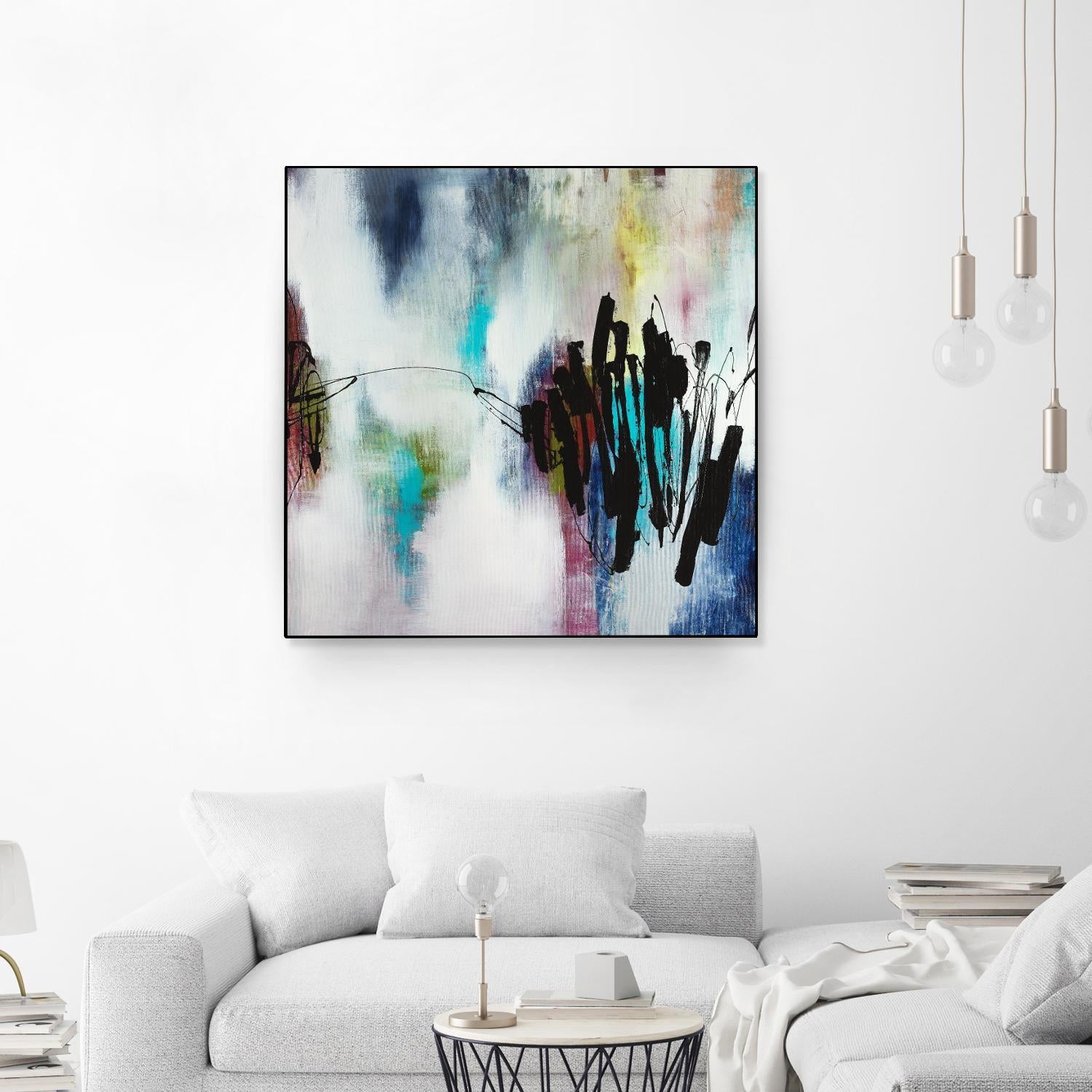 Disruptive Connection by Daleno Art on GIANT ART - pink abstract abstrait