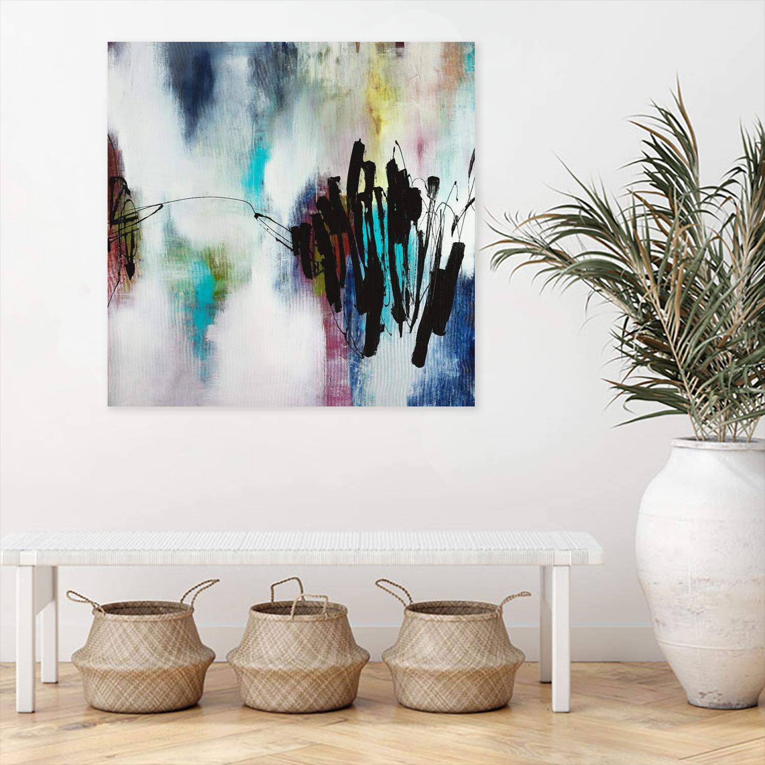 Disruptive Connection by Daleno Art on GIANT ART - pink abstract abstrait